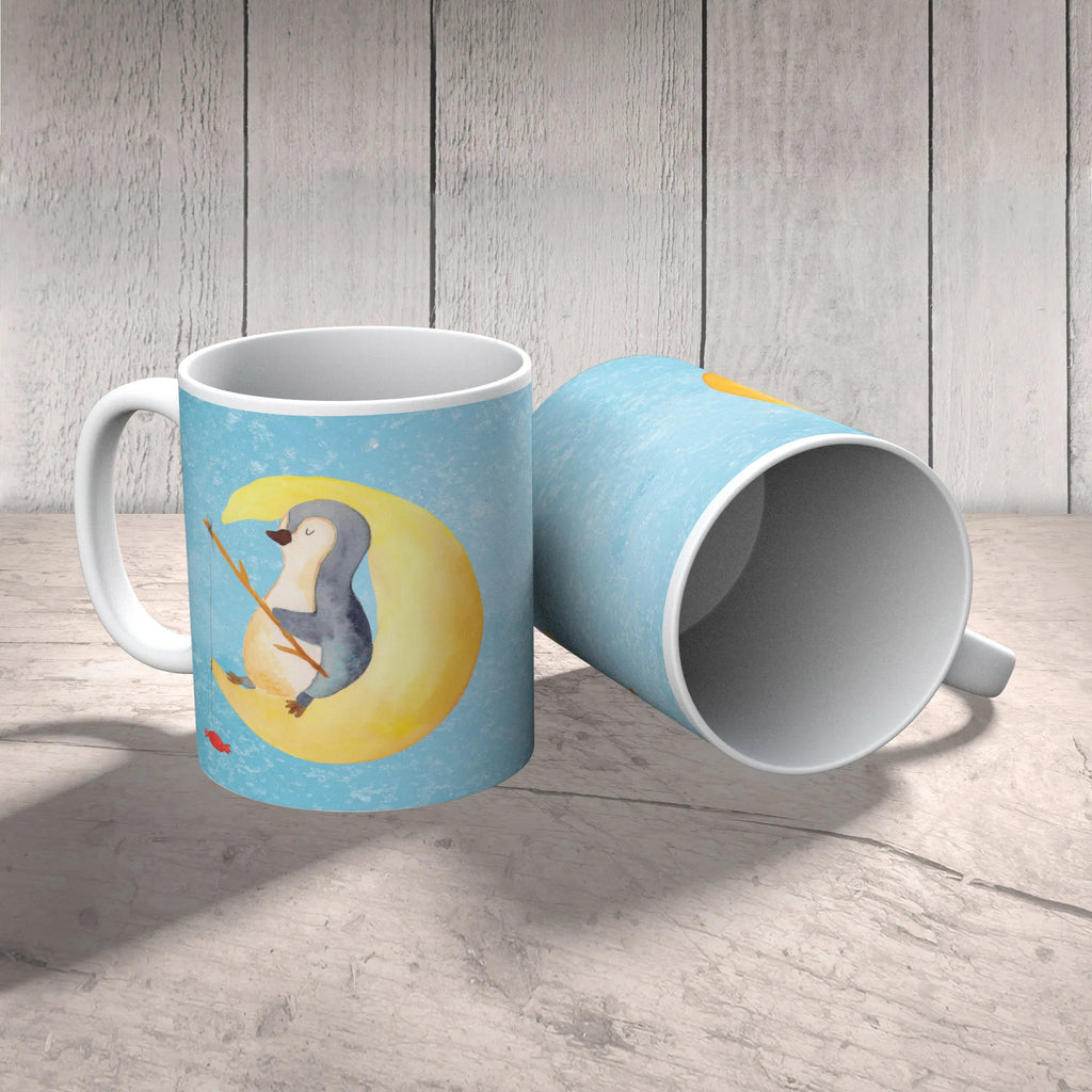 Tasse Pinguin Mond Tasse, Kaffeetasse, Teetasse, Becher, Kaffeebecher, Teebecher, Keramiktasse, Porzellantasse, Büro Tasse, Geschenk Tasse, Tasse Sprüche, Tasse Motive, Kaffeetassen, Tasse bedrucken, Designer Tasse, Cappuccino Tassen, Schöne Teetassen, Pinguin, Pinguine, Spruch, schlafen, Nachtruhe, Einschlafen, Schlafzimmer, Schlafstörungen, Gästezimmer