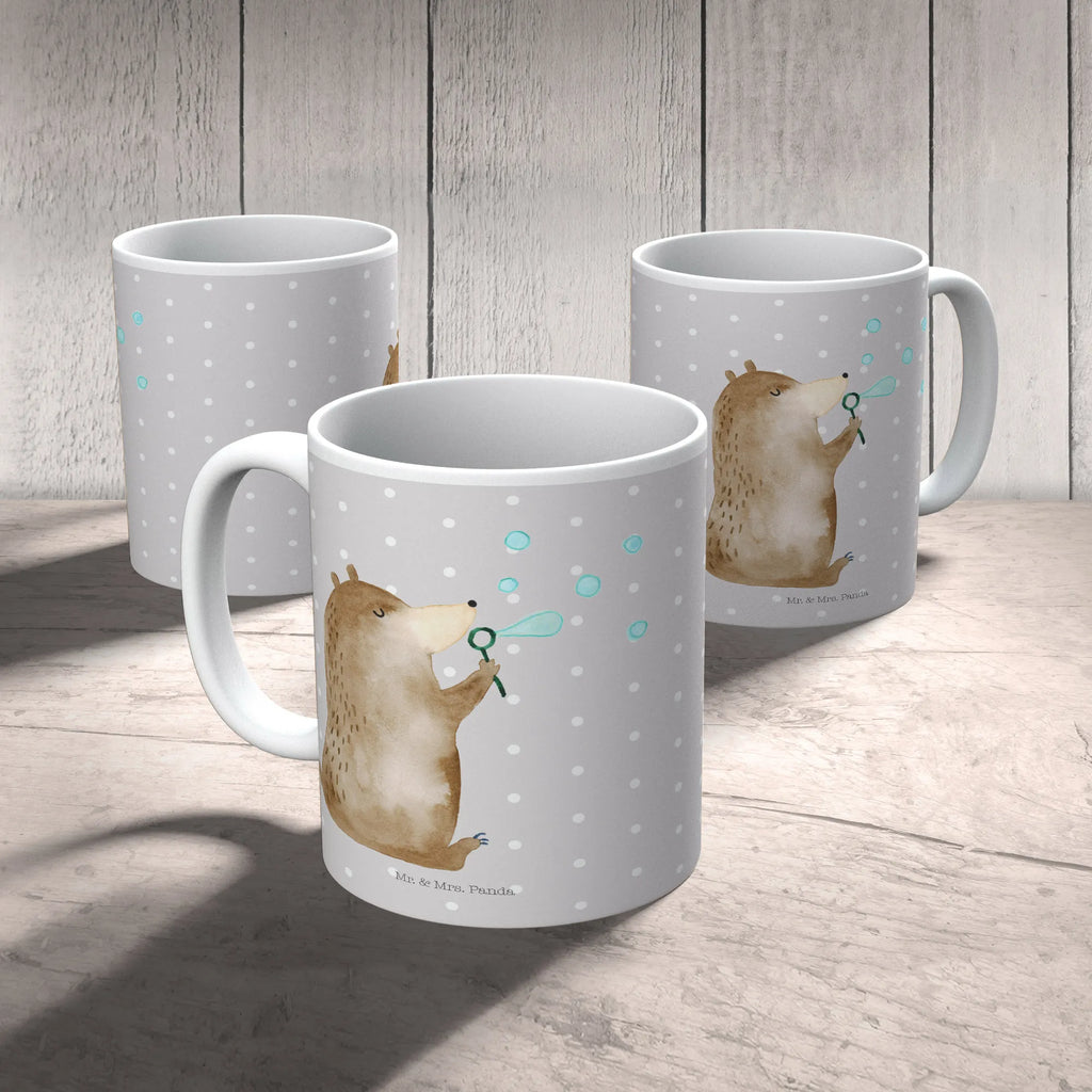 Tasse Bär Seifenblasen Tasse, Kaffeetasse, Teetasse, Becher, Kaffeebecher, Teebecher, Keramiktasse, Porzellantasse, Büro Tasse, Geschenk Tasse, Tasse Sprüche, Tasse Motive, Kaffeetassen, Tasse bedrucken, Designer Tasse, Cappuccino Tassen, Schöne Teetassen, Bär, Teddy, Teddybär, Seifenblasen Bär Lustig Sein Glücklich Traurig Happy