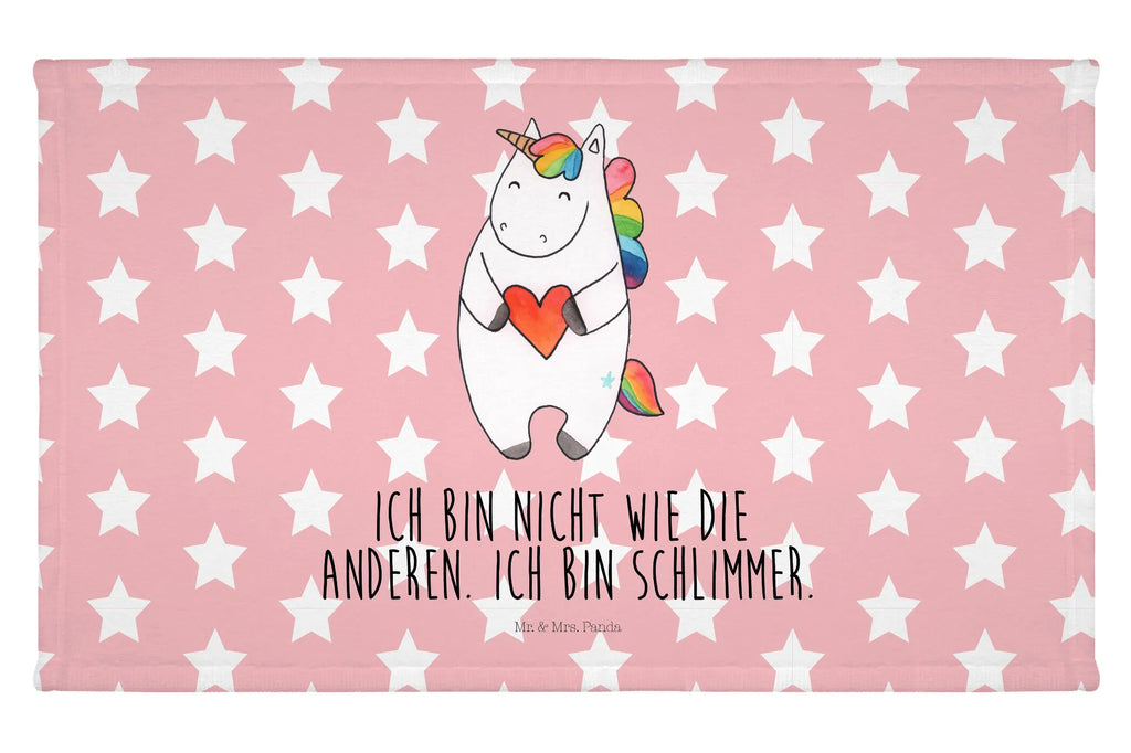 Handtuch Einhorn Herz Handtuch, Badehandtuch, Badezimmer, Handtücher, groß, Kinder, Baby, Einhorn, Einhörner, Einhorn Deko, Pegasus, Unicorn, Herz, schlimm, böse, witzig, lustig, Freundin, anders, bunt