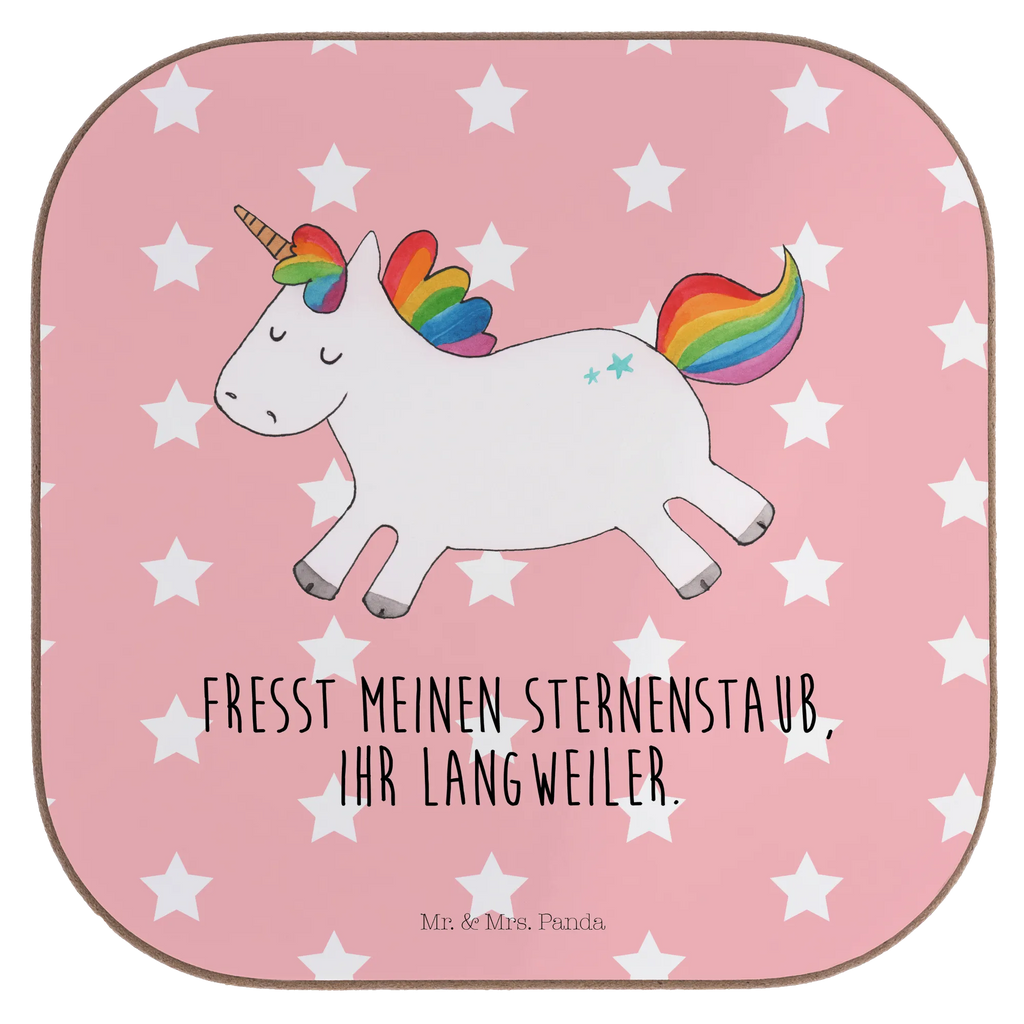 Quadratische Untersetzer Einhorn Happy Untersetzer, Bierdeckel, Glasuntersetzer, Untersetzer Gläser, Getränkeuntersetzer, Untersetzer aus Holz, Untersetzer für Gläser, Korkuntersetzer, Untersetzer Holz, Holzuntersetzer, Tassen Untersetzer, Untersetzer Design, Einhorn, Einhörner, Einhorn Deko, Pegasus, Unicorn, glücklich, fröhlich, Spaß, Freude, Lebensfreude, witzig, spannend, Lächeln, Lachen