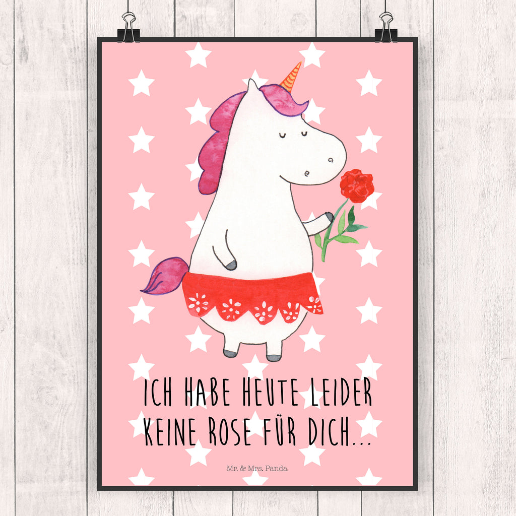 Poster Einhorn Dame Poster, Wandposter, Bild, Wanddeko, Küchenposter, Kinderposter, Wanddeko Bild, Raumdekoration, Wanddekoration, Handgemaltes Poster, Mr. & Mrs. Panda Poster, Designposter, Kunstdruck, Posterdruck, Einhorn, Einhörner, Einhorn Deko, Pegasus, Unicorn, Dame, Lady, feine Dame, Freundin, Frau, Bachelor, Bachelorette, Abfuhr, Schluss machen, Trennung