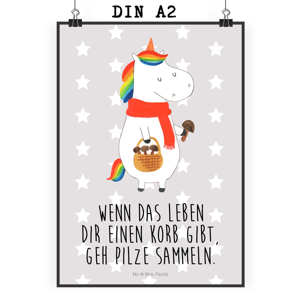 Poster Einhorn Pilz Poster, Wandposter, Bild, Wanddeko, Küchenposter, Kinderposter, Wanddeko Bild, Raumdekoration, Wanddekoration, Handgemaltes Poster, Mr. & Mrs. Panda Poster, Designposter, Kunstdruck, Posterdruck, Einhorn, Einhörner, Einhorn Deko, Pegasus, Unicorn, Pilze, Pilzsammler, Motivation, Spruch, Liebeskummer