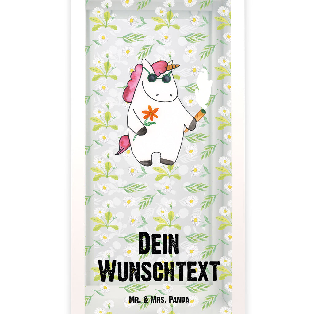 Personalisierte Deko Laterne Einhorn Woodstock Gartenlampe, Gartenleuchte, Gartendekoration, Gartenlicht, Laterne kleine Laternen, XXL Laternen, Laterne groß, Einhorn, Einhörner, Einhorn Deko, Pegasus, Unicorn, Kiffen, Joint, Zigarette, Alkohol, Party, Spaß. lustig, witzig, Woodstock