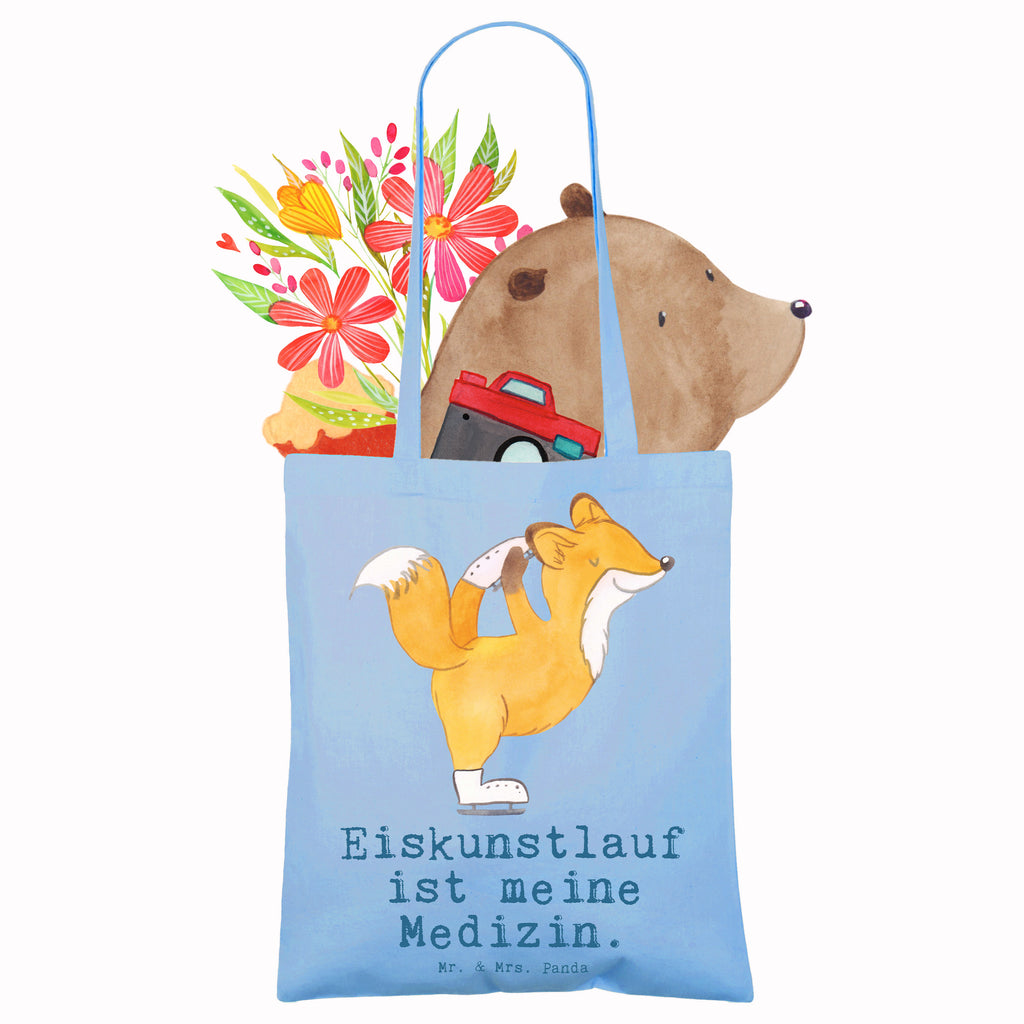 Tragetasche Fuchs Eiskunstläufer Beuteltasche, Beutel, Einkaufstasche, Jutebeutel, Stoffbeutel, Tasche, Shopper, Umhängetasche, Strandtasche, Schultertasche, Stofftasche, Tragetasche, Badetasche, Jutetasche, Einkaufstüte, Laptoptasche, Geschenk, Sport, Sportart, Hobby, Schenken, Danke, Dankeschön, Auszeichnung, Gewinn, Sportler, Eiskunstläufer, Eiskunstläuferin, Eiskunst