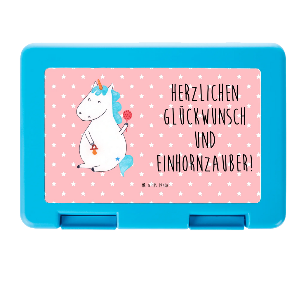 Brotdose Einhorn Baby Brotbox, Snackbox, Lunch box, Butterbrotdose, Brotzeitbox, Einhorn, Einhörner, Einhorn Deko, Pegasus, Unicorn, Mutter, Geburt, Geburtstag, erstes Kind, Baby, Babyglück, Nachwuchs, Eltern, Party, Kind, Schnuller