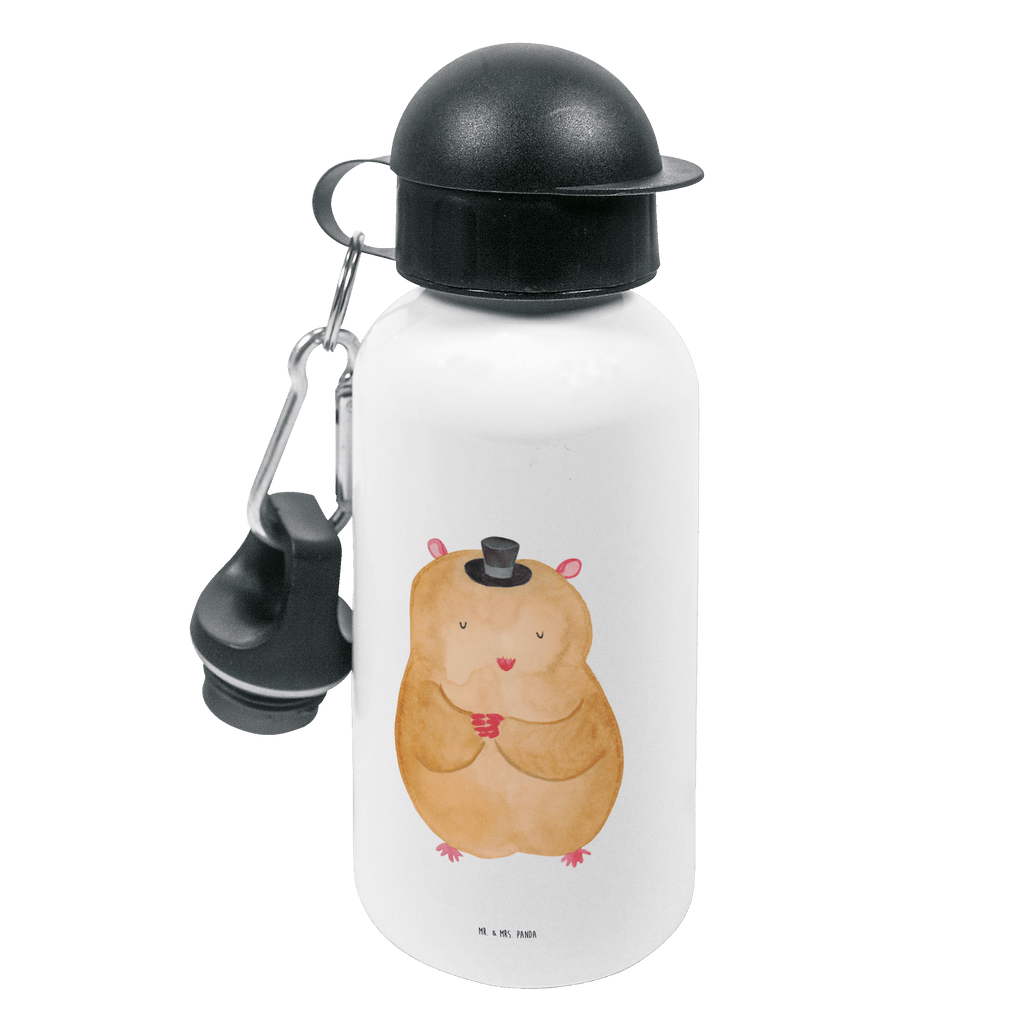 Kindertrinkflasche Hamster mit Hut Kindertrinkflasche, Kinder Trinkflasche, Trinkflasche, Flasche, Kinderflasche, Kinder, Kids, Kindergarten Flasche, Grundschule, Jungs, Mädchen, Tiermotive, Gute Laune, lustige Sprüche, Tiere, Hamster, Hut, Magier, Zylinder, Zwerghamster, Zauberer