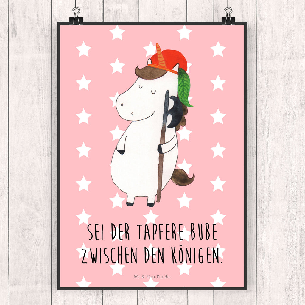 Poster Einhorn Junge Poster, Wandposter, Bild, Wanddeko, Küchenposter, Kinderposter, Wanddeko Bild, Raumdekoration, Wanddekoration, Handgemaltes Poster, Mr. & Mrs. Panda Poster, Designposter, Kunstdruck, Posterdruck, Einhorn, Einhörner, Einhorn Deko, Pegasus, Unicorn, Bube, Mittelalter