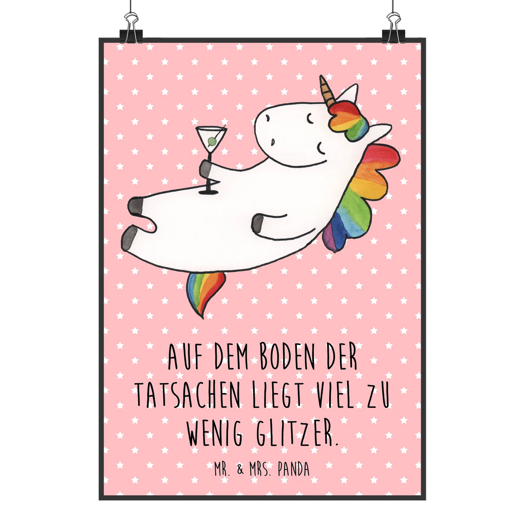 Poster Einhorn Cocktail Poster, Wandposter, Bild, Wanddeko, Küchenposter, Kinderposter, Wanddeko Bild, Raumdekoration, Wanddekoration, Handgemaltes Poster, Mr. & Mrs. Panda Poster, Designposter, Kunstdruck, Posterdruck, Einhorn, Einhörner, Einhorn Deko, Unicorn, Party, Spaß, Feiern, Caipirinha, Rum, Cuba Libre, Sekt, Freundin, Geburtstag, lustig, witzig, Spruch, Glitzer