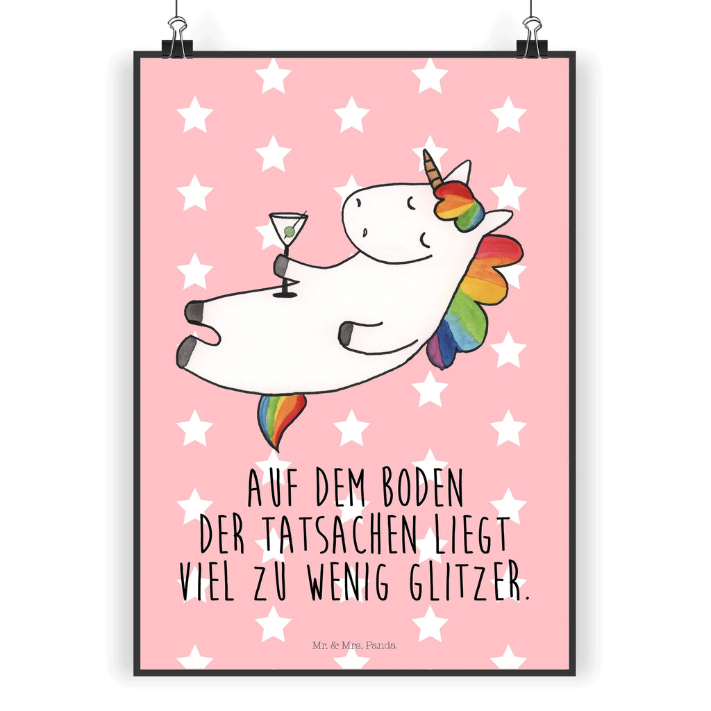 Poster Einhorn Cocktail Poster, Wandposter, Bild, Wanddeko, Küchenposter, Kinderposter, Wanddeko Bild, Raumdekoration, Wanddekoration, Handgemaltes Poster, Mr. & Mrs. Panda Poster, Designposter, Kunstdruck, Posterdruck, Einhorn, Einhörner, Einhorn Deko, Pegasus, Unicorn, Party, Spaß, Feiern, Caipirinha, Rum, Cuba Libre, Sekt, Freundin, Geburtstag, lustig, witzig, Spruch, Glitzer