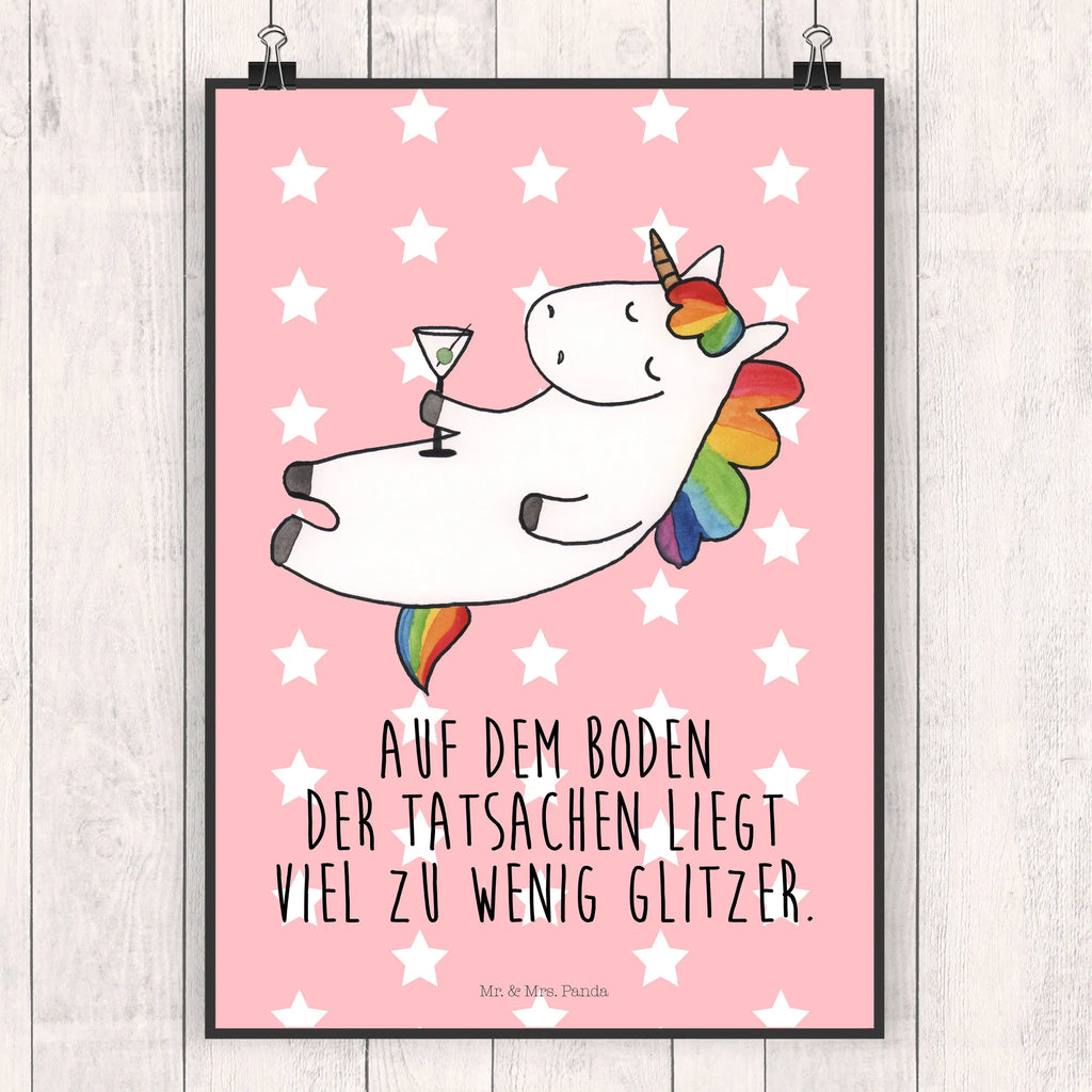 Poster Einhorn Cocktail Poster, Wandposter, Bild, Wanddeko, Küchenposter, Kinderposter, Wanddeko Bild, Raumdekoration, Wanddekoration, Handgemaltes Poster, Mr. & Mrs. Panda Poster, Designposter, Kunstdruck, Posterdruck, Einhorn, Einhörner, Einhorn Deko, Pegasus, Unicorn, Party, Spaß, Feiern, Caipirinha, Rum, Cuba Libre, Sekt, Freundin, Geburtstag, lustig, witzig, Spruch, Glitzer