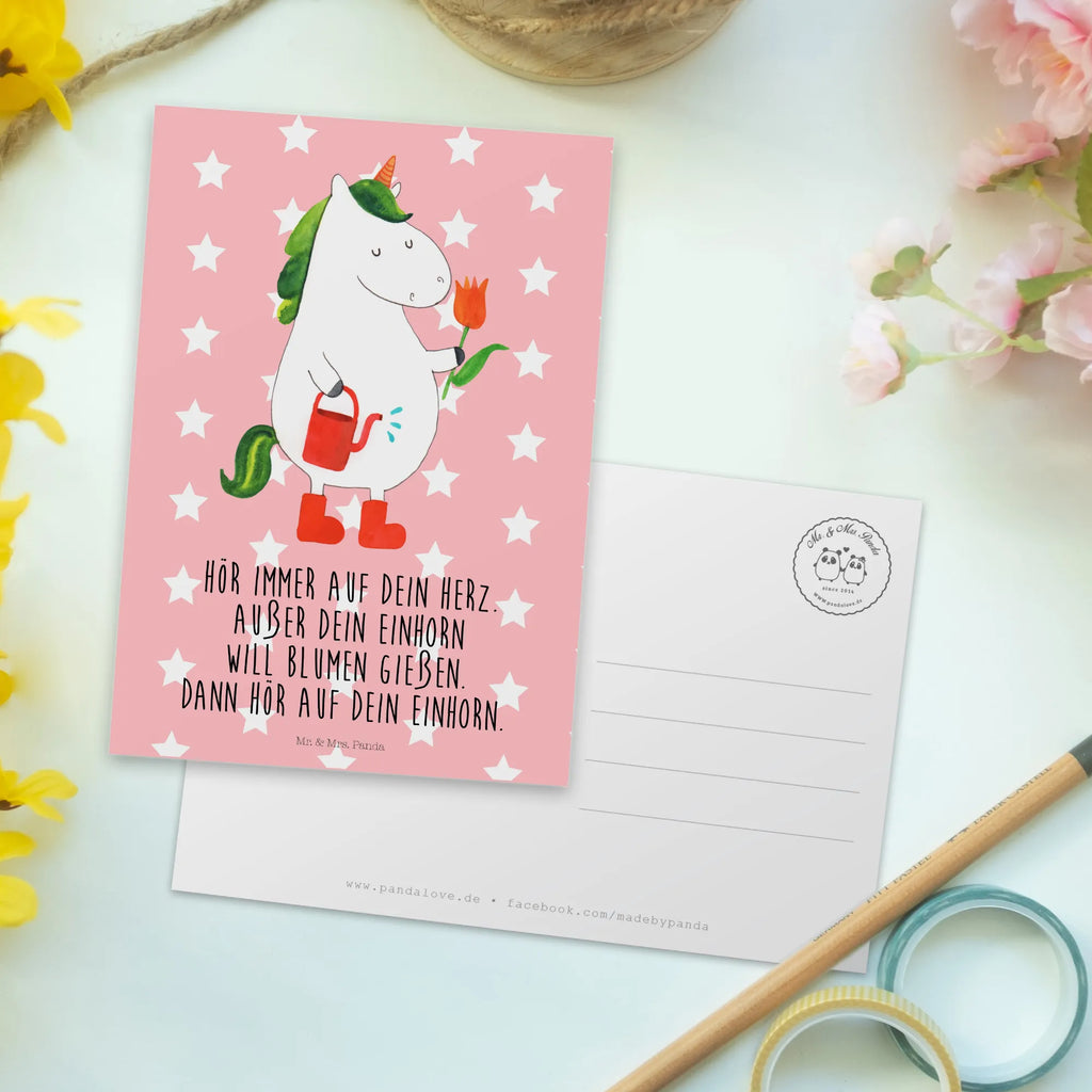 Postkarte Einhorn Gärtner Postkarte, Karte, Geschenkkarte, Grußkarte, Einladung, Ansichtskarte, Geburtstagskarte, Einladungskarte, Dankeskarte, Ansichtskarten, Einladung Geburtstag, Einladungskarten Geburtstag, Einhorn, Einhörner, Einhorn Deko, Pegasus, Unicorn, Luftballon, Gießkanne, Giesskanne, Lebenslust, Freude, Blume, Freundin, Garten, Stiefel