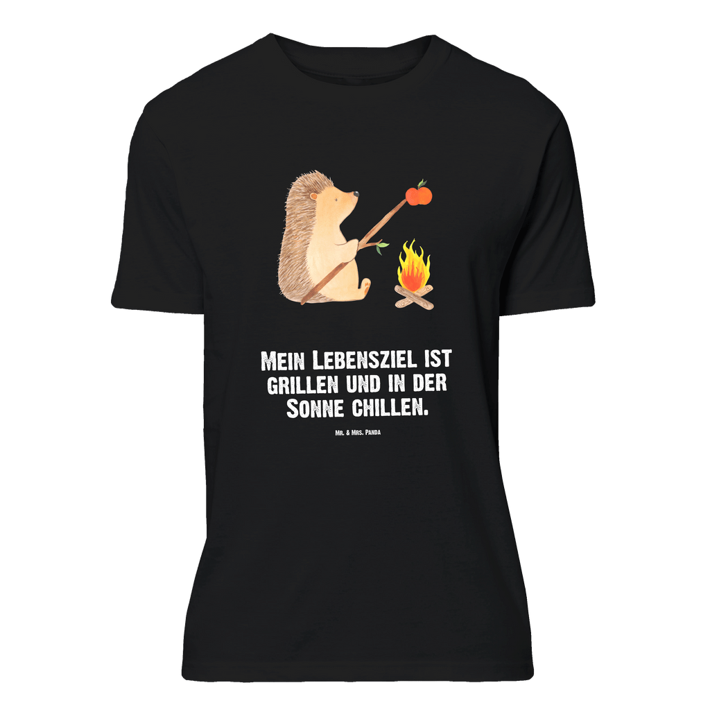 T-Shirt Standard Igel grillt T-Shirt, Shirt, Tshirt, Lustiges T-Shirt, T-Shirt mit Spruch, Party, Junggesellenabschied, Jubiläum, Geburstag, Herrn, Damen, Männer, Frauen, Schlafshirt, Nachthemd, Sprüche, Tiermotive, Gute Laune, lustige Sprüche, Tiere, Igel, Grillen, Ziele, Motivation, arbeitslos, Sinn des Lebens, Spruch