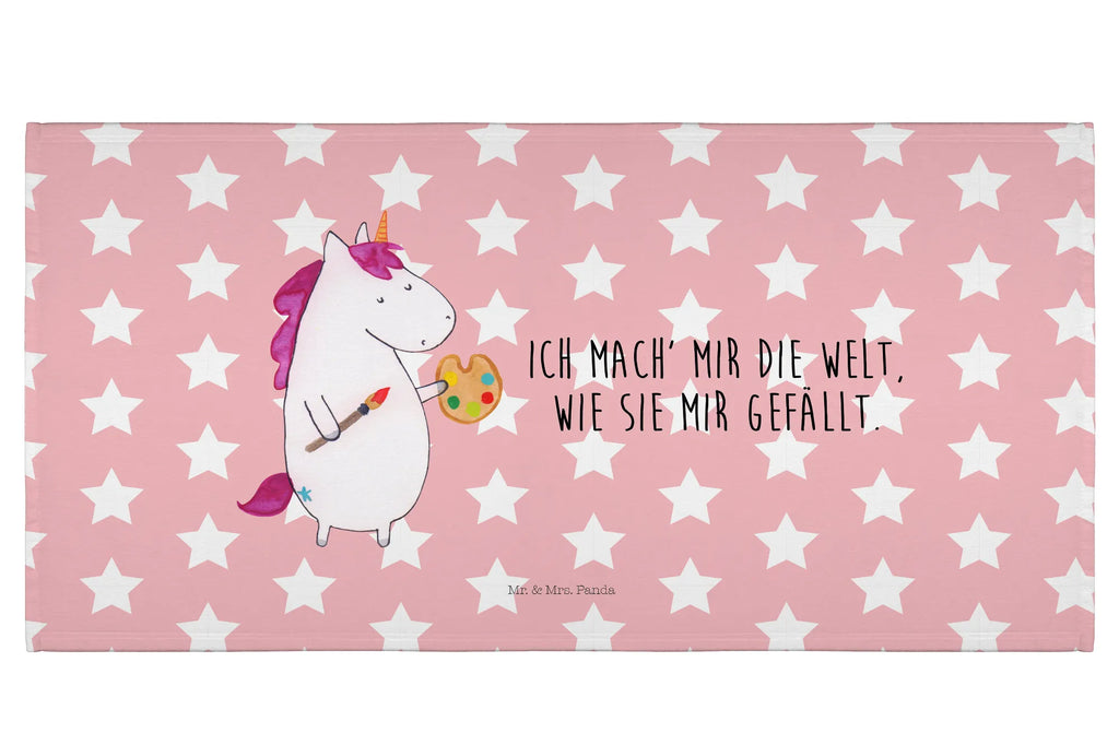 Handtuch Einhorn Künstler Handtuch, Badehandtuch, Badezimmer, Handtücher, groß, Kinder, Baby, Einhorn, Einhörner, Einhorn Deko, Pegasus, Unicorn, Englisch, Künstler, Artist, Malen, Zeichnen, Welt, Farbe, Stift, Pinsel, Geschenk, Maler