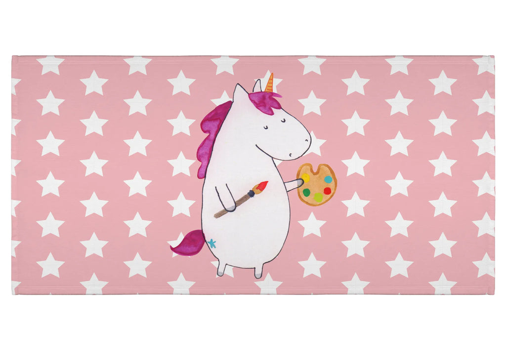 Handtuch Einhorn Künstler Handtuch, Badehandtuch, Badezimmer, Handtücher, groß, Kinder, Baby, Einhorn, Einhörner, Einhorn Deko, Pegasus, Unicorn, Englisch, Künstler, Artist, Malen, Zeichnen, Welt, Farbe, Stift, Pinsel, Geschenk, Maler