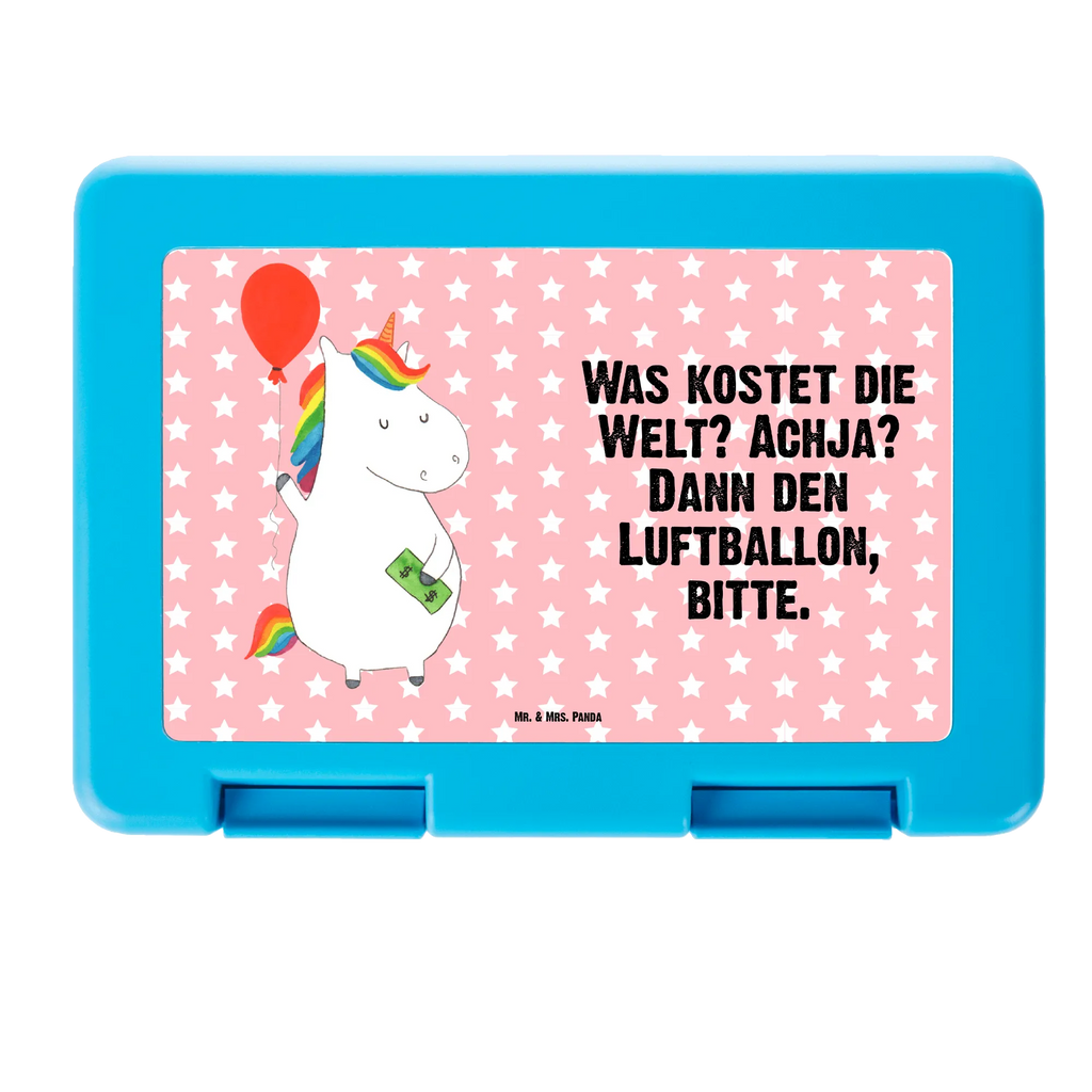 Brotdose Einhorn Luftballon Brotbox, Snackbox, Lunch box, Butterbrotdose, Brotzeitbox, Einhorn, Einhörner, Einhorn Deko, Pegasus, Unicorn, Luftballon, Geld, Lebenslust, Freude, Geschenk, Freundin