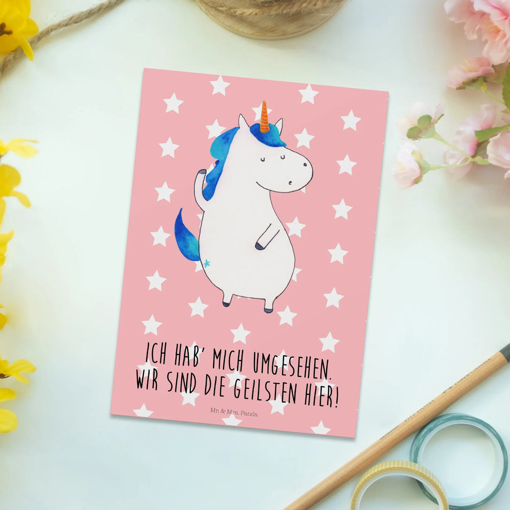 Postkarte Einhorn Mann Postkarte, Karte, Geschenkkarte, Grußkarte, Einladung, Ansichtskarte, Geburtstagskarte, Einladungskarte, Dankeskarte, Ansichtskarten, Einladung Geburtstag, Einladungskarten Geburtstag, Einhorn, Einhörner, Einhorn Deko, Pegasus, Unicorn, cool, Mann, Freundin, Familie, bester Freund, BFF, Party, hübsch, beste