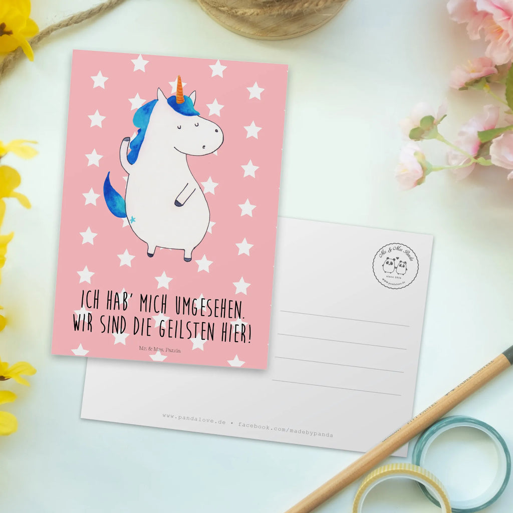 Postkarte Einhorn Mann Postkarte, Karte, Geschenkkarte, Grußkarte, Einladung, Ansichtskarte, Geburtstagskarte, Einladungskarte, Dankeskarte, Ansichtskarten, Einladung Geburtstag, Einladungskarten Geburtstag, Einhorn, Einhörner, Einhorn Deko, Pegasus, Unicorn, cool, Mann, Freundin, Familie, bester Freund, BFF, Party, hübsch, beste