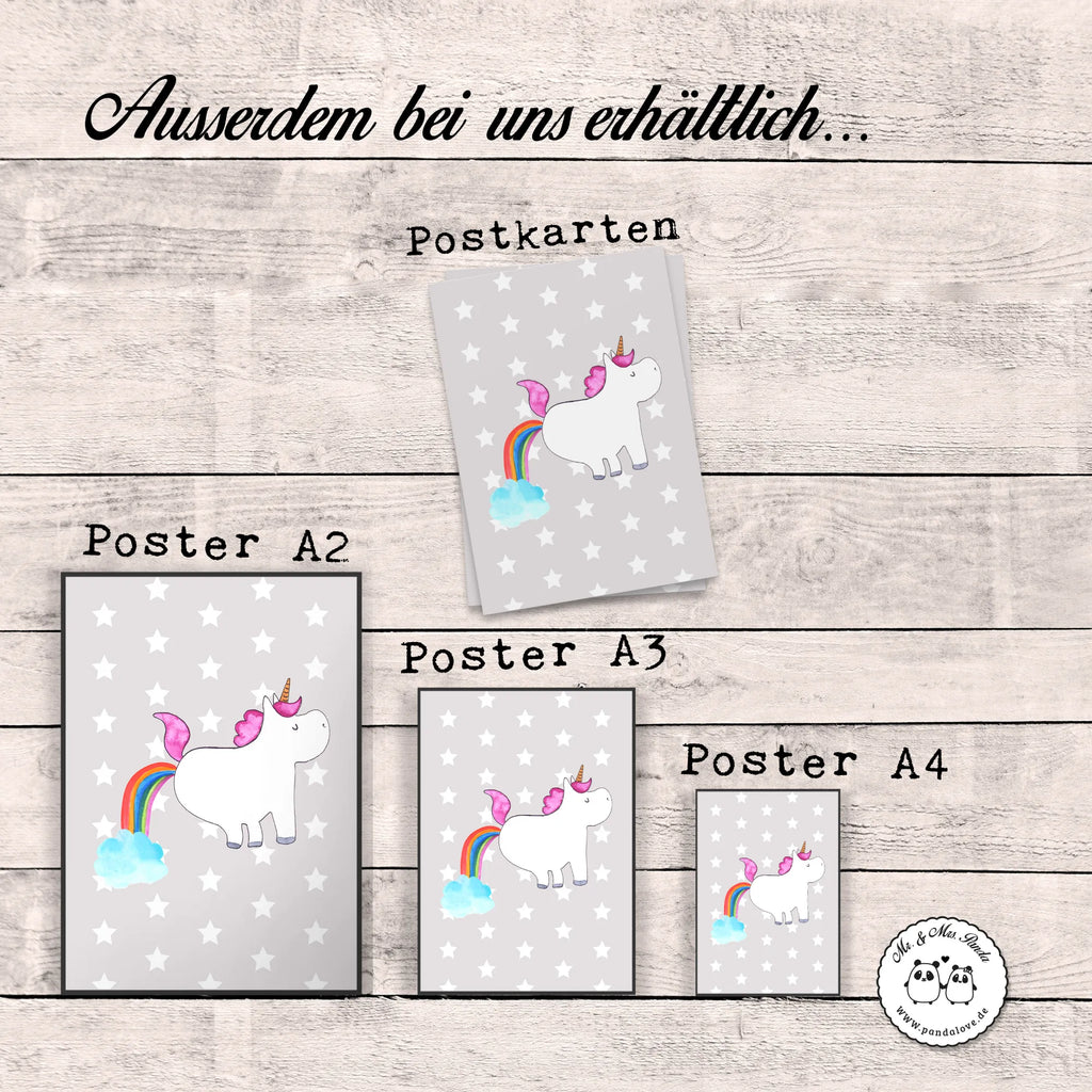 Poster Einhorn Pupsen Poster, Wandposter, Bild, Wanddeko, Küchenposter, Kinderposter, Wanddeko Bild, Raumdekoration, Wanddekoration, Handgemaltes Poster, Mr. & Mrs. Panda Poster, Designposter, Kunstdruck, Posterdruck, Einhorn, Einhörner, Einhorn Deko, Pegasus, Unicorn, Pups, Regenbogen, Glitzer, Einhornpower, Erwachsenwerden, Spaß, lustig, Freundin