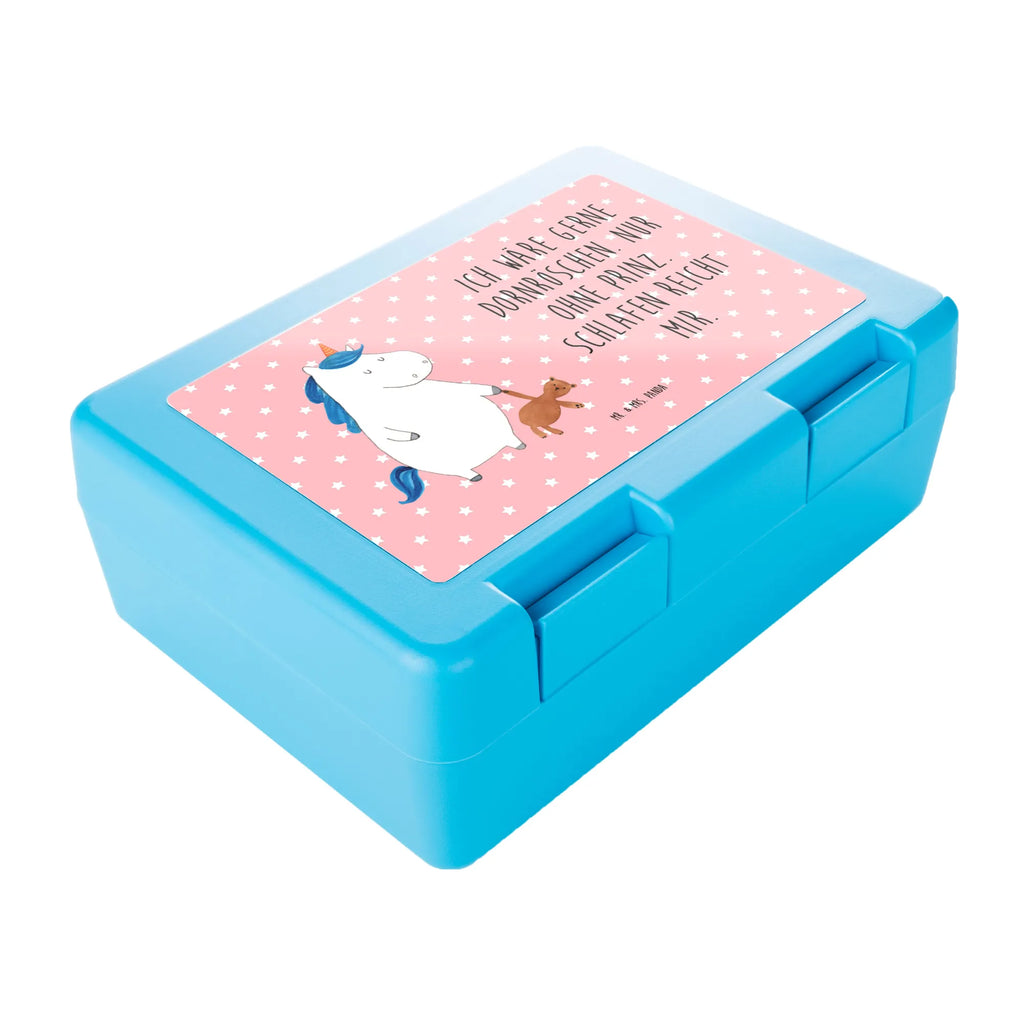 Brotdose Einhorn Teddy Brotbox, Snackbox, Lunch box, Butterbrotdose, Brotzeitbox, Einhorn, Einhörner, Einhorn Deko, Pegasus, Unicorn, schlafen, gute Nacht, Single, Bett, Träumen, Freundin, Singleleben