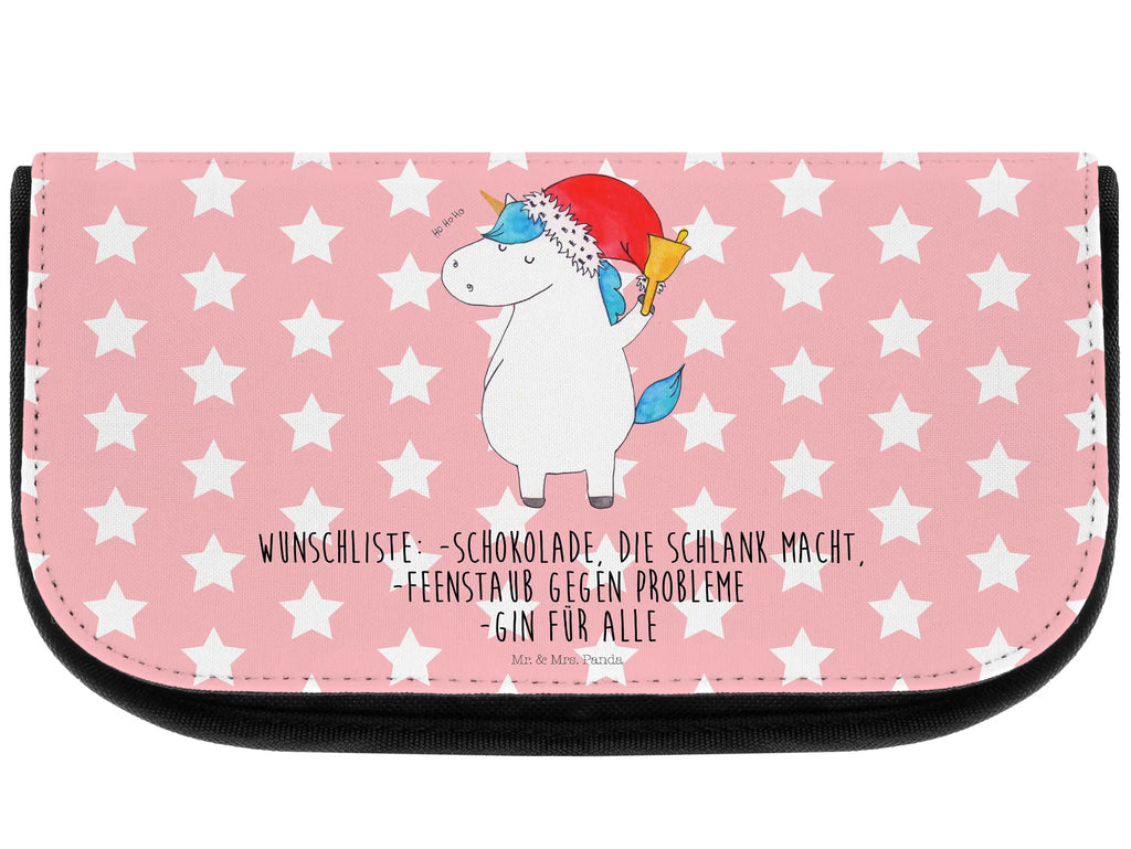 Kosmetiktasche Einhorn Weihnachtsmann Kosmetikbeutel, Kulturtasche, Kulturbeutel, Schminktasche, Make-Up Tasche, Kosmetiktasche, Beauty Bag, Kosmetiktasche Damen, Make Up Tasche, Kosmetik Tasche, Kosmetiktasche Klein, Kleine Kosmetiktasche, Schminktasche Klein, Kosmetiktasche Mit Fächern, Schminktäschen, Schminke Tasche, Kosmetiktaschen Damen, Beauty Case, Schmink Täschchen, Einhorn, Einhörner, Einhorn Deko, Pegasus, Unicorn, Gin, Schokolade, Schoki, Weihnachten, Weihnachtsmann, Nikolaus, Wunschzettel, Wunschliste, Feenstaub