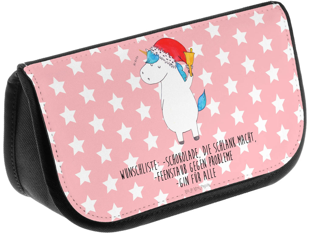 Kosmetiktasche Einhorn Weihnachtsmann Kosmetikbeutel, Kulturtasche, Kulturbeutel, Schminktasche, Make-Up Tasche, Kosmetiktasche, Beauty Bag, Kosmetiktasche Damen, Make Up Tasche, Kosmetik Tasche, Kosmetiktasche Klein, Kleine Kosmetiktasche, Schminktasche Klein, Kosmetiktasche Mit Fächern, Schminktäschen, Schminke Tasche, Kosmetiktaschen Damen, Beauty Case, Schmink Täschchen, Einhorn, Einhörner, Einhorn Deko, Pegasus, Unicorn, Gin, Schokolade, Schoki, Weihnachten, Weihnachtsmann, Nikolaus, Wunschzettel, Wunschliste, Feenstaub