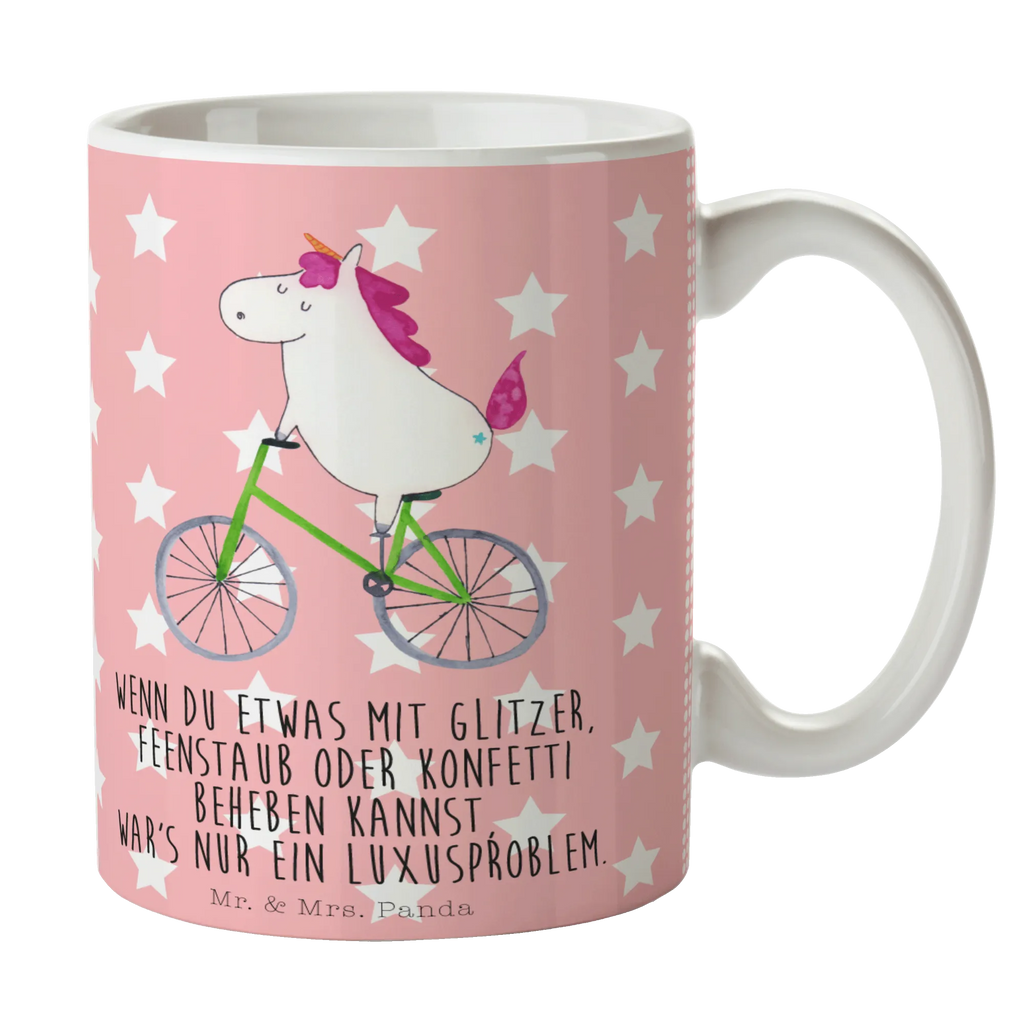 Tasse Einhorn Radfahrer Tasse, Kaffeetasse, Teetasse, Becher, Kaffeebecher, Teebecher, Keramiktasse, Porzellantasse, Büro Tasse, Geschenk Tasse, Tasse Sprüche, Tasse Motive, Kaffeetassen, Tasse bedrucken, Designer Tasse, Cappuccino Tassen, Schöne Teetassen, Einhorn, Einhörner, Einhorn Deko, Pegasus, Unicorn, Radfahren, Radfahrer, Rad, Bike, Feenstaub, Konfetti, Luxusproblem, Kummer, Liebeskummer