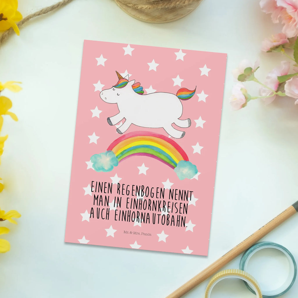 Postkarte Einhorn Regenbogen Postkarte, Karte, Geschenkkarte, Grußkarte, Einladung, Ansichtskarte, Geburtstagskarte, Einladungskarte, Dankeskarte, Ansichtskarten, Einladung Geburtstag, Einladungskarten Geburtstag, Einhorn, Einhörner, Einhorn Deko, Pegasus, Unicorn, Regenbogen, Glitzer, Einhornpower, Erwachsenwerden, Einhornautobahn