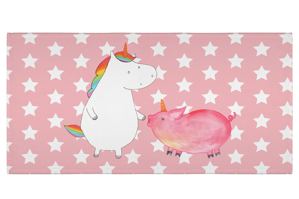 Handtuch Einhorn Schwein Handtuch, Badehandtuch, Badezimmer, Handtücher, groß, Kinder, Baby, Einhorn, Einhörner, Einhorn Deko, Pegasus, Unicorn, Freundschaft, Schweinhorn, Schwein, Freundin, Schweinchen