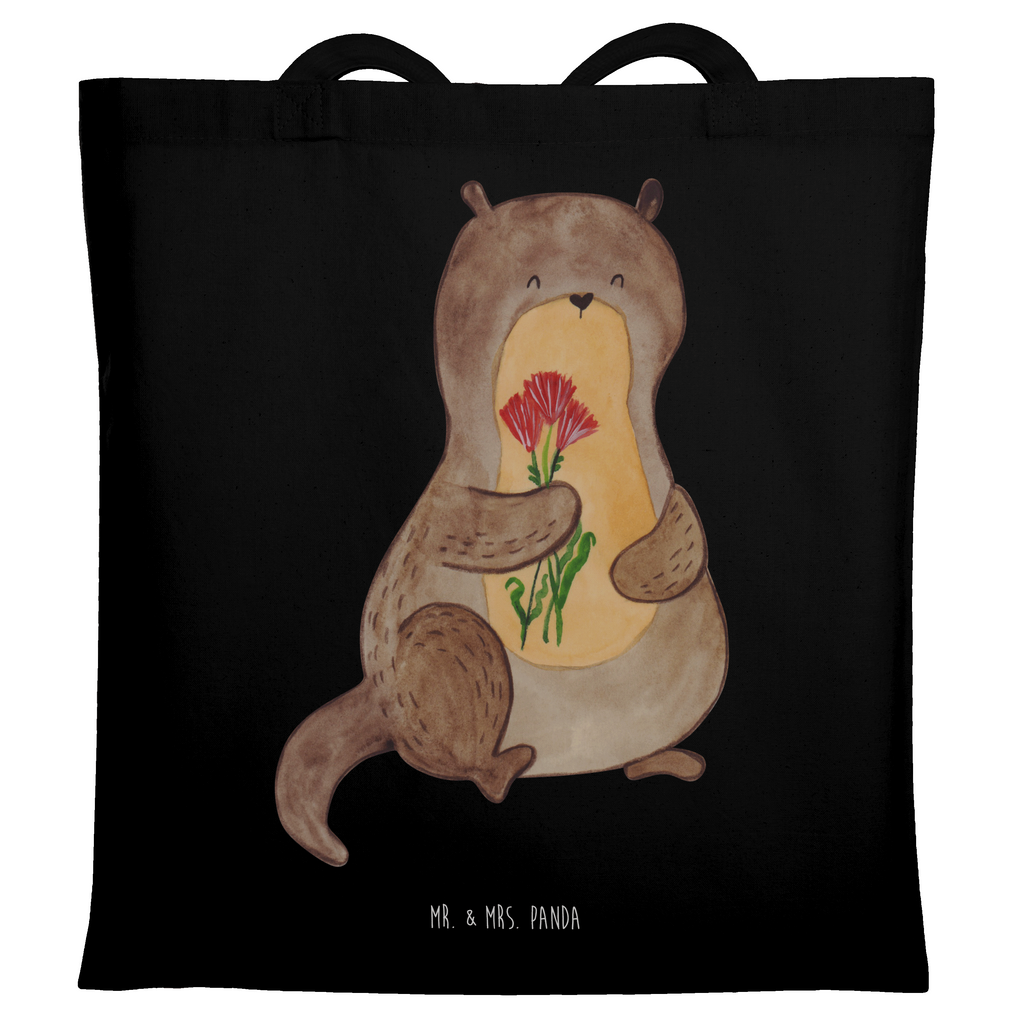 Tragetasche Otter Blumenstrauß Beuteltasche, Beutel, Einkaufstasche, Jutebeutel, Stoffbeutel, Tasche, Shopper, Umhängetasche, Strandtasche, Schultertasche, Stofftasche, Tragetasche, Badetasche, Jutetasche, Einkaufstüte, Laptoptasche, Otter, Fischotter, Seeotter, Otter Seeotter See Otter