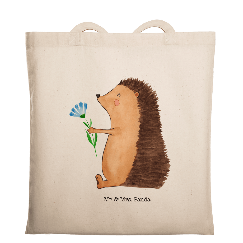 Tragetasche Igel Blumen Beuteltasche, Beutel, Einkaufstasche, Jutebeutel, Stoffbeutel, Tasche, Shopper, Umhängetasche, Strandtasche, Schultertasche, Stofftasche, Tragetasche, Badetasche, Jutetasche, Einkaufstüte, Laptoptasche, Tiermotive, Gute Laune, lustige Sprüche, Tiere, Igel, Gute Besserung, Genesungswünsche, Krankheit, Krankenhaus, krank, Besuch