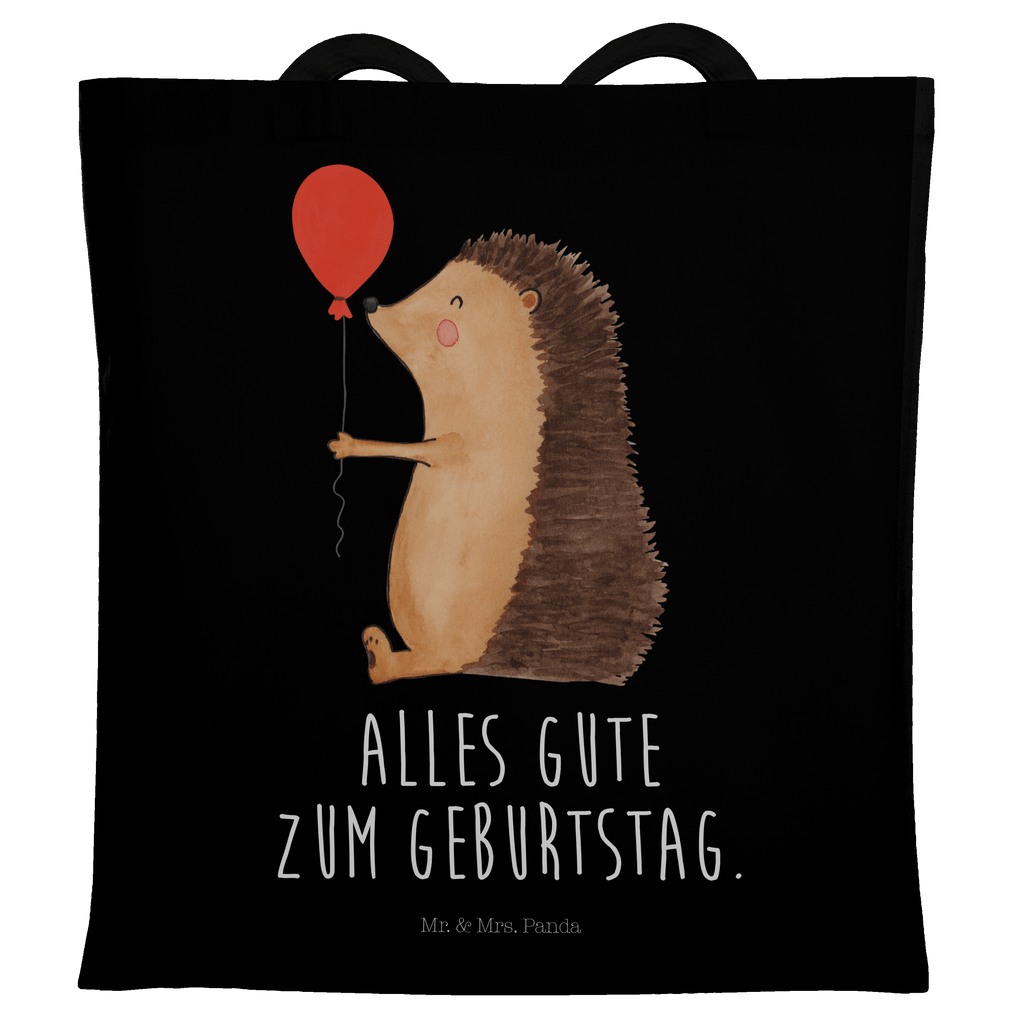 Tragetasche Igel Luftballon Beuteltasche, Beutel, Einkaufstasche, Jutebeutel, Stoffbeutel, Tasche, Shopper, Umhängetasche, Strandtasche, Schultertasche, Stofftasche, Tragetasche, Badetasche, Jutetasche, Einkaufstüte, Laptoptasche, Tiermotive, Gute Laune, lustige Sprüche, Tiere, Igel, Geburtstag, Herzlichen Glückwunsch, Glückwunsch, Geburtstagskind, Ballon, Happy Birthday