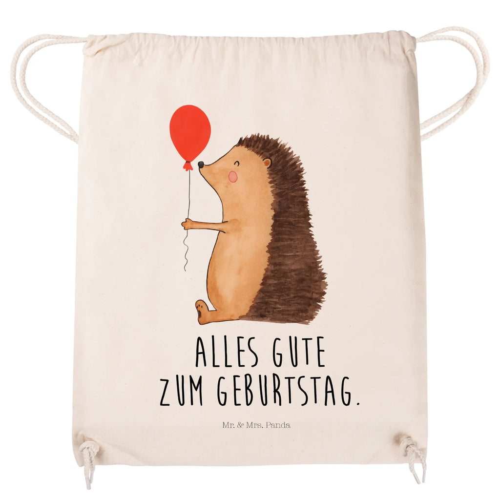 Sportbeutel Igel mit Luftballon Sportbeutel, Turnbeutel, Beutel, Sporttasche, Tasche, Stoffbeutel, Sportbeutel Kinder, Gymsack, Beutel Rucksack, Kleine Sporttasche, Sportzubehör, Turnbeutel Baumwolle, Tiermotive, Gute Laune, lustige Sprüche, Tiere, Igel, Geburtstag, Herzlichen Glückwunsch, Glückwunsch, Geburtstagskind, Ballon, Happy Birthday