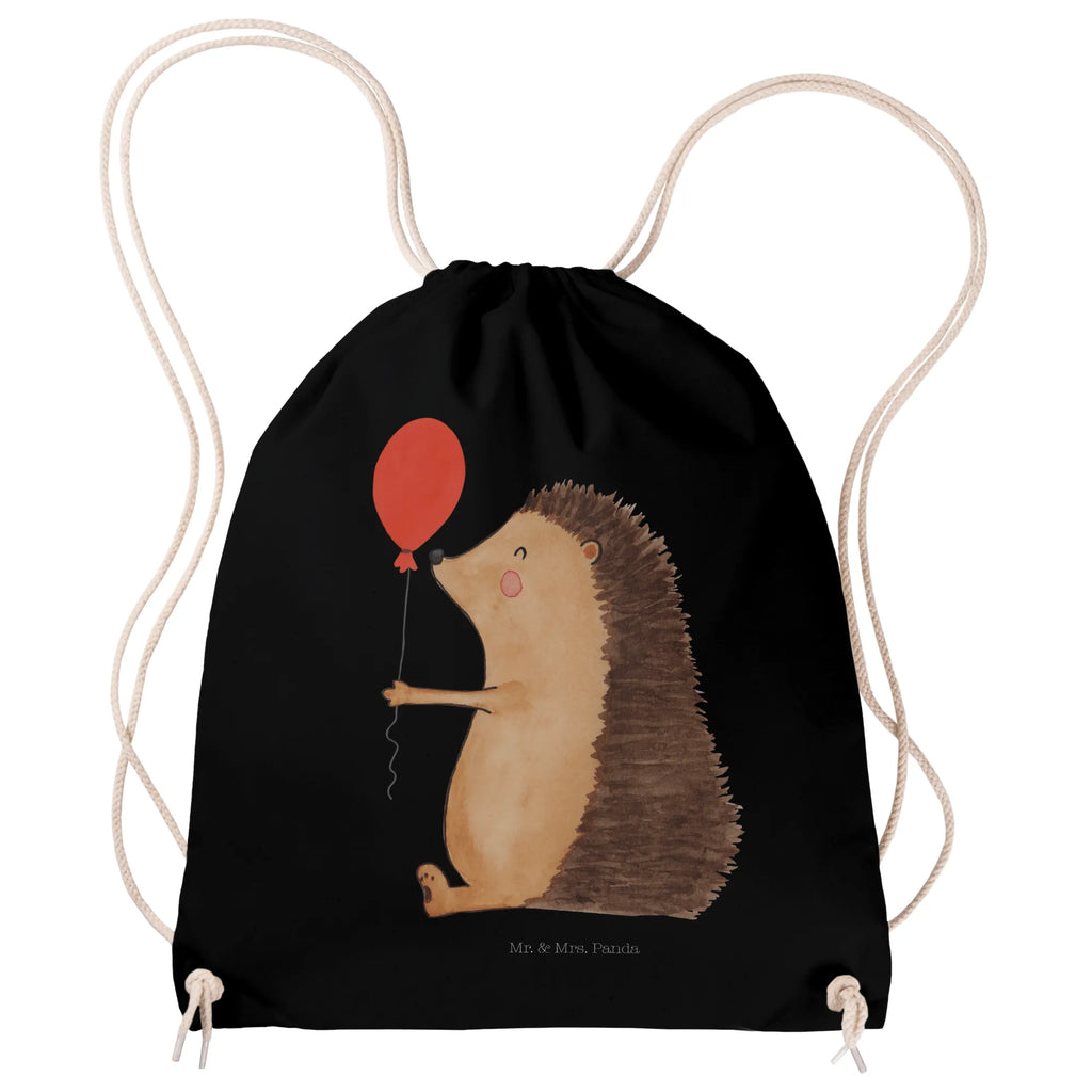 Sportbeutel Igel mit Luftballon Sportbeutel, Turnbeutel, Beutel, Sporttasche, Tasche, Stoffbeutel, Sportbeutel Kinder, Gymsack, Beutel Rucksack, Kleine Sporttasche, Sportzubehör, Turnbeutel Baumwolle, Tiermotive, Gute Laune, lustige Sprüche, Tiere, Igel, Geburtstag, Herzlichen Glückwunsch, Glückwunsch, Geburtstagskind, Ballon, Happy Birthday