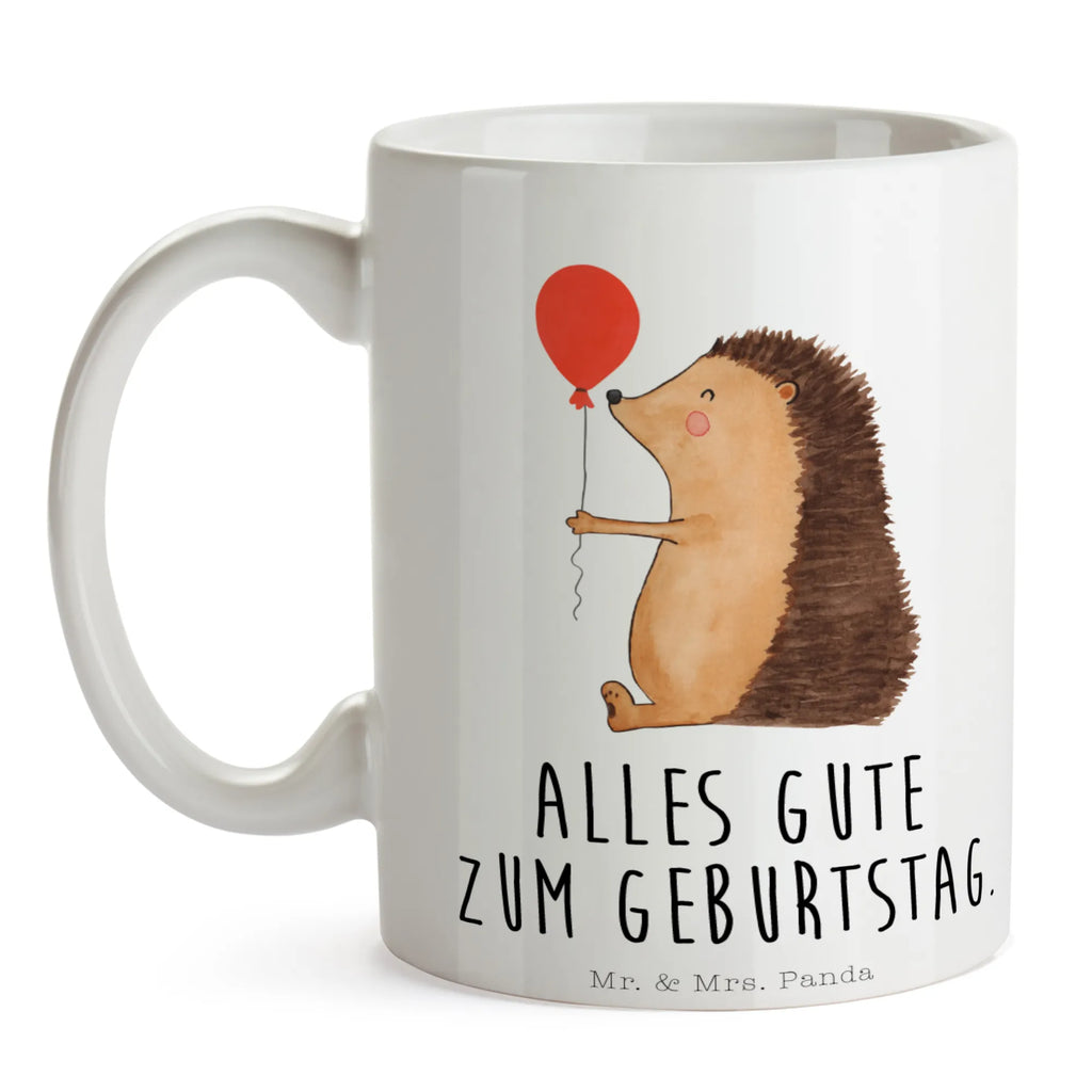 Tasse Igel Luftballon Tasse, Kaffeetasse, Teetasse, Becher, Kaffeebecher, Teebecher, Keramiktasse, Porzellantasse, Büro Tasse, Geschenk Tasse, Tasse Sprüche, Tasse Motive, Kaffeetassen, Tasse bedrucken, Designer Tasse, Cappuccino Tassen, Schöne Teetassen, Tiermotive, Gute Laune, lustige Sprüche, Tiere, Igel, Geburtstag, Herzlichen Glückwunsch, Glückwunsch, Geburtstagskind, Ballon, Happy Birthday