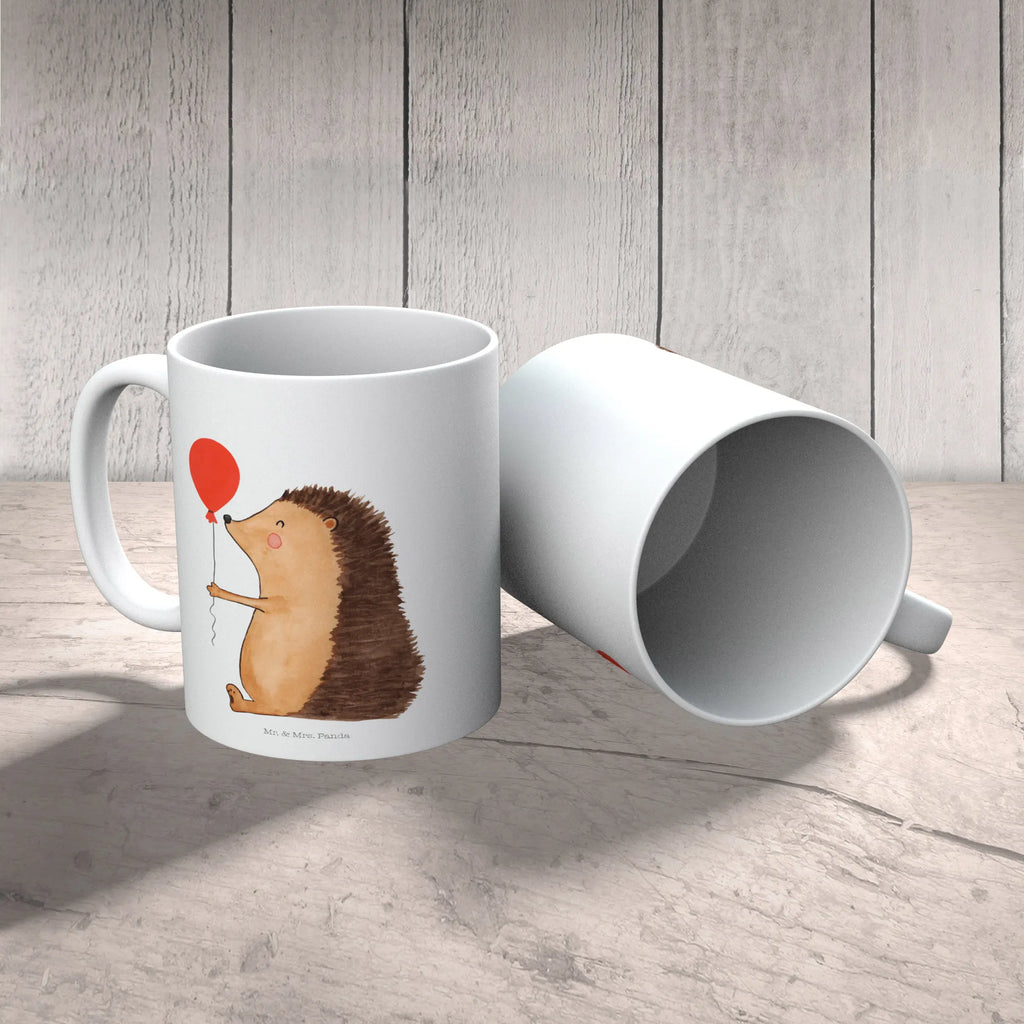 Tasse Igel Luftballon Tasse, Kaffeetasse, Teetasse, Becher, Kaffeebecher, Teebecher, Keramiktasse, Porzellantasse, Büro Tasse, Geschenk Tasse, Tasse Sprüche, Tasse Motive, Kaffeetassen, Tasse bedrucken, Designer Tasse, Cappuccino Tassen, Schöne Teetassen, Tiermotive, Gute Laune, lustige Sprüche, Tiere, Igel, Geburtstag, Herzlichen Glückwunsch, Glückwunsch, Geburtstagskind, Ballon, Happy Birthday