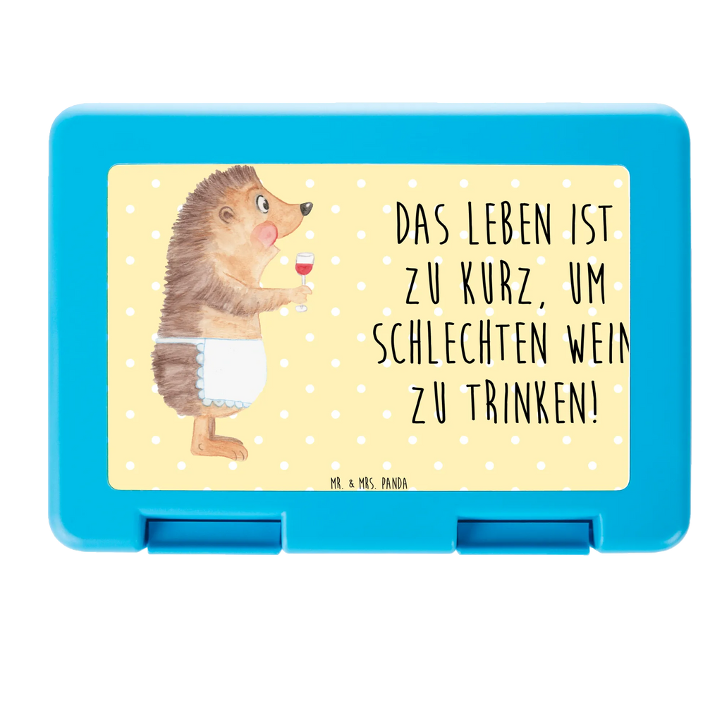 Brotdose Igel Wein Brotbox, Snackbox, Lunch box, Butterbrotdose, Brotzeitbox, Tiermotive, Gute Laune, lustige Sprüche, Tiere, Wein Spruch, Igel, Geschenk Weintrinker, Geschenk Weinliebhaber, Wein Deko, Weinglas, Rotwein, Weißwein, Wein trinken