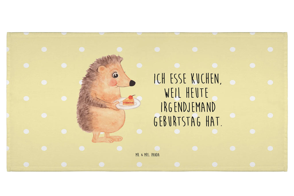 Handtuch Igel Kuchenstück Handtuch, Badehandtuch, Badezimmer, Handtücher, groß, Kinder, Baby, Tiermotive, Gute Laune, lustige Sprüche, Tiere, Igel, Essen Spruch, Kuchen, Backen Geschenk, Kuchen backen, Einladung Party, Geburtstagskuchen, Torte