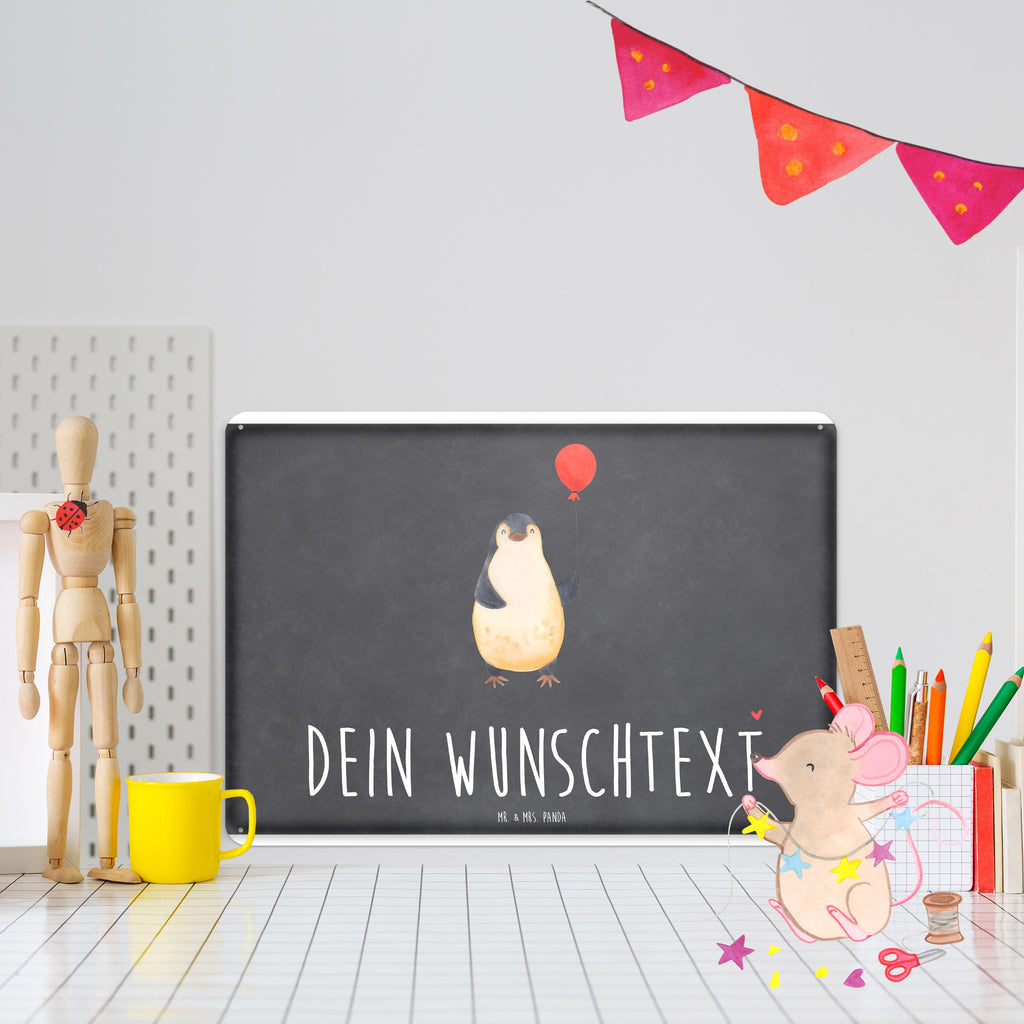 Personalisiertes Blechschild Pinguin Luftballon Blechschild, Metallschild, Geschenk Schild, Schild, Magnet-Metall-Schild, Deko Schild, Wandschild, Wand-Dekoration, Türschild, Pinguin, Pinguine, Luftballon, Tagträume, Lebenslust, Geschenk Freundin, Geschenkidee, beste Freundin, Motivation, Neustart, neues Leben, Liebe, Glück