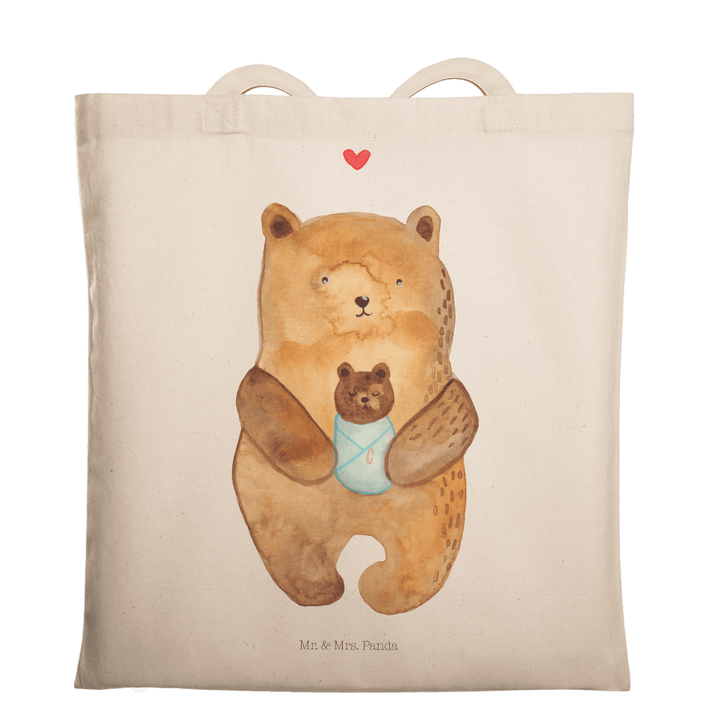 Tragetasche Bär Baby Beuteltasche, Beutel, Einkaufstasche, Jutebeutel, Stoffbeutel, Tasche, Shopper, Umhängetasche, Strandtasche, Schultertasche, Stofftasche, Tragetasche, Badetasche, Jutetasche, Einkaufstüte, Laptoptasche, Bär, Teddy, Teddybär, Eltern, Mutter, Baby, Taufe, Geburt, Nichte, Neffe, Enkel, Enkelin, Täufling, Geburtstag, Glückwunsch