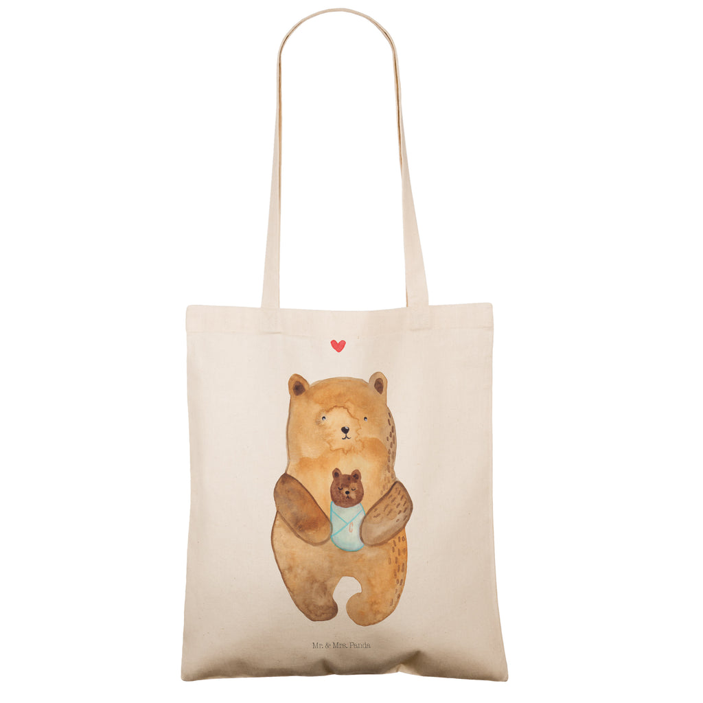 Tragetasche Bär Baby Beuteltasche, Beutel, Einkaufstasche, Jutebeutel, Stoffbeutel, Tasche, Shopper, Umhängetasche, Strandtasche, Schultertasche, Stofftasche, Tragetasche, Badetasche, Jutetasche, Einkaufstüte, Laptoptasche, Bär, Teddy, Teddybär, Eltern, Mutter, Baby, Taufe, Geburt, Nichte, Neffe, Enkel, Enkelin, Täufling, Geburtstag, Glückwunsch