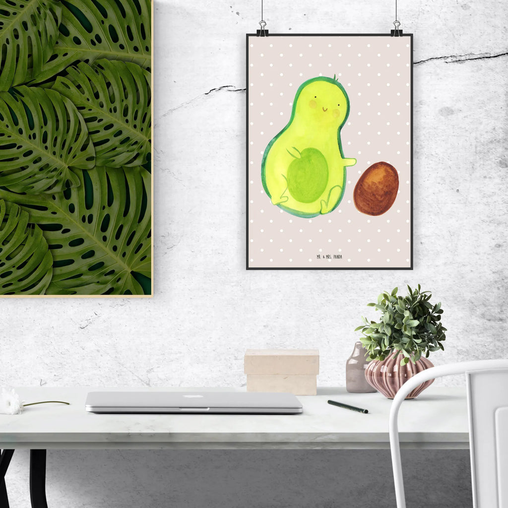 Poster Avocado Kern rollt Poster, Wandposter, Bild, Wanddeko, Küchenposter, Kinderposter, Wanddeko Bild, Raumdekoration, Wanddekoration, Handgemaltes Poster, Mr. & Mrs. Panda Poster, Designposter, Kunstdruck, Posterdruck, Avocado, Veggie, Vegan, Gesund, Avocados, Schwanger, Geburt, Geburtstag, Säugling, Kind, erstes Kind, zur Geburt, Schwangerschaft, Babyparty, Baby, große Liebe, Liebe, Love