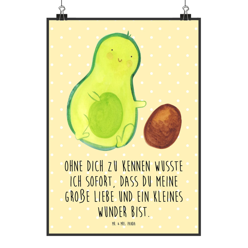 Poster Avocado Kern rollt Poster, Wandposter, Bild, Wanddeko, Küchenposter, Kinderposter, Wanddeko Bild, Raumdekoration, Wanddekoration, Handgemaltes Poster, Mr. & Mrs. Panda Poster, Designposter, Kunstdruck, Posterdruck, Avocado, Veggie, Vegan, Gesund, Avocados, Schwanger, Geburt, Geburtstag, Säugling, Kind, erstes Kind, zur Geburt, Schwangerschaft, Babyparty, Baby, große Liebe, Liebe, Love