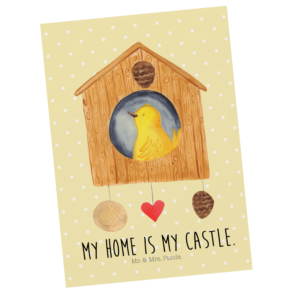 Postkarte Vogel Haus Postkarte, Karte, Geschenkkarte, Grußkarte, Einladung, Ansichtskarte, Geburtstagskarte, Einladungskarte, Dankeskarte, Ansichtskarten, Einladung Geburtstag, Einladungskarten Geburtstag, Tiermotive, Gute Laune, lustige Sprüche, Tiere, Vogel, Vögel, Vogelhaus, Vogelhäuschen, Home sweet home, Zuhause, Nest, Eigenheim, Familie, Wohnung, Haus, unser Haus, Lieblingsort, Castle