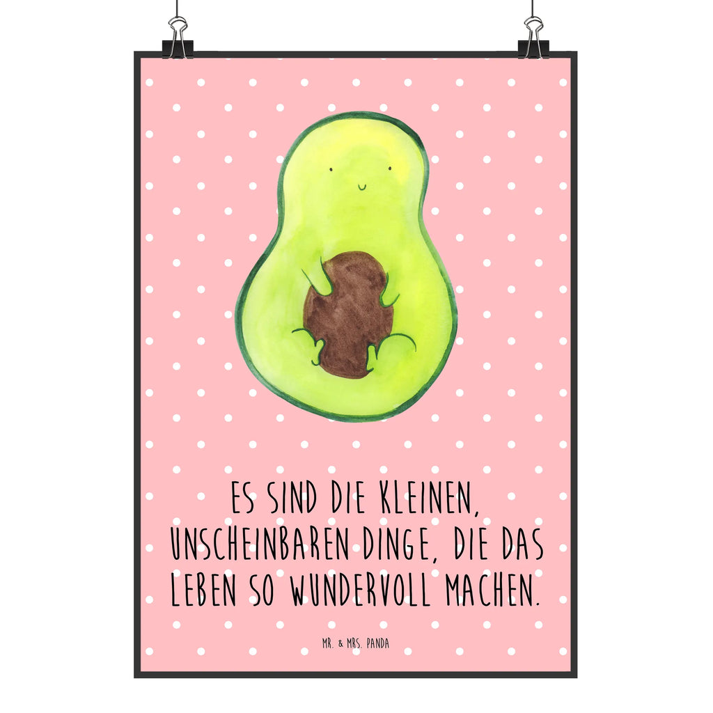 Poster Avocado Kern Poster, Wandposter, Bild, Wanddeko, Küchenposter, Kinderposter, Wanddeko Bild, Raumdekoration, Wanddekoration, Handgemaltes Poster, Mr. & Mrs. Panda Poster, Designposter, Kunstdruck, Posterdruck, Avocado, Veggie, Vegan, Gesund, Avokado, Avocadokern, Kern, Pflanze, Spruch Leben