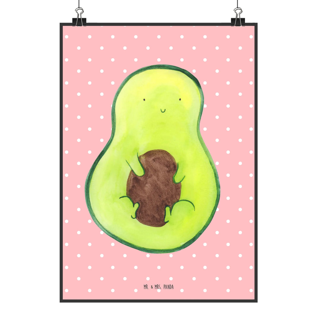 Poster Avocado Kern Poster, Wandposter, Bild, Wanddeko, Küchenposter, Kinderposter, Wanddeko Bild, Raumdekoration, Wanddekoration, Handgemaltes Poster, Mr. & Mrs. Panda Poster, Designposter, Kunstdruck, Posterdruck, Avocado, Veggie, Vegan, Gesund, Avokado, Avocadokern, Kern, Pflanze, Spruch Leben