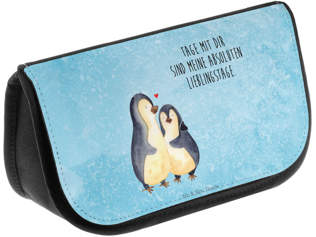 Kosmetiktasche Pinguin umarmend Kosmetikbeutel, Kulturtasche, Kulturbeutel, Schminktasche, Make-Up Tasche, Kosmetiktasche, Beauty Bag, Kosmetiktasche Damen, Make Up Tasche, Kosmetik Tasche, Kosmetiktasche Klein, Kleine Kosmetiktasche, Schminktasche Klein, Kosmetiktasche Mit Fächern, Schminktäschen, Schminke Tasche, Kosmetiktaschen Damen, Beauty Case, Schmink Täschchen, Pinguin, Liebe, Liebespaar, Liebesbeweis, Liebesgeschenk, Verlobung, Jahrestag, Hochzeitstag, Hochzeit, Hochzeitsgeschenk