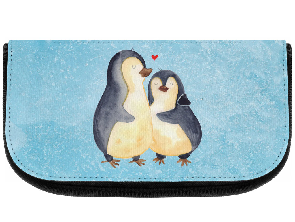 Kosmetiktasche Pinguin umarmend Kosmetikbeutel, Kulturtasche, Kulturbeutel, Schminktasche, Make-Up Tasche, Kosmetiktasche, Beauty Bag, Kosmetiktasche Damen, Make Up Tasche, Kosmetik Tasche, Kosmetiktasche Klein, Kleine Kosmetiktasche, Schminktasche Klein, Kosmetiktasche Mit Fächern, Schminktäschen, Schminke Tasche, Kosmetiktaschen Damen, Beauty Case, Schmink Täschchen, Pinguin, Liebe, Liebespaar, Liebesbeweis, Liebesgeschenk, Verlobung, Jahrestag, Hochzeitstag, Hochzeit, Hochzeitsgeschenk