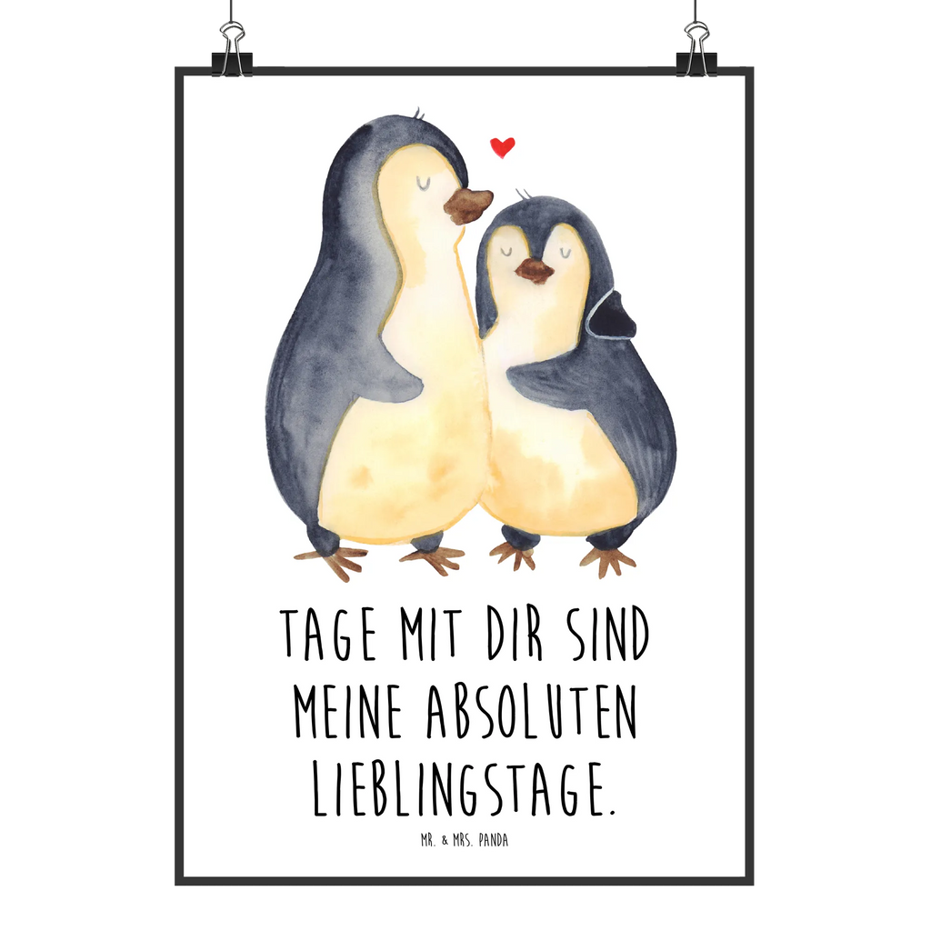 Poster Pinguin umarmen Poster, Wandposter, Bild, Wanddeko, Küchenposter, Kinderposter, Wanddeko Bild, Raumdekoration, Wanddekoration, Handgemaltes Poster, Mr. & Mrs. Panda Poster, Designposter, Kunstdruck, Posterdruck, Pinguin, Liebe, Liebespaar, Liebesbeweis, Liebesgeschenk, Verlobung, Jahrestag, Hochzeitstag, Hochzeit, Hochzeitsgeschenk