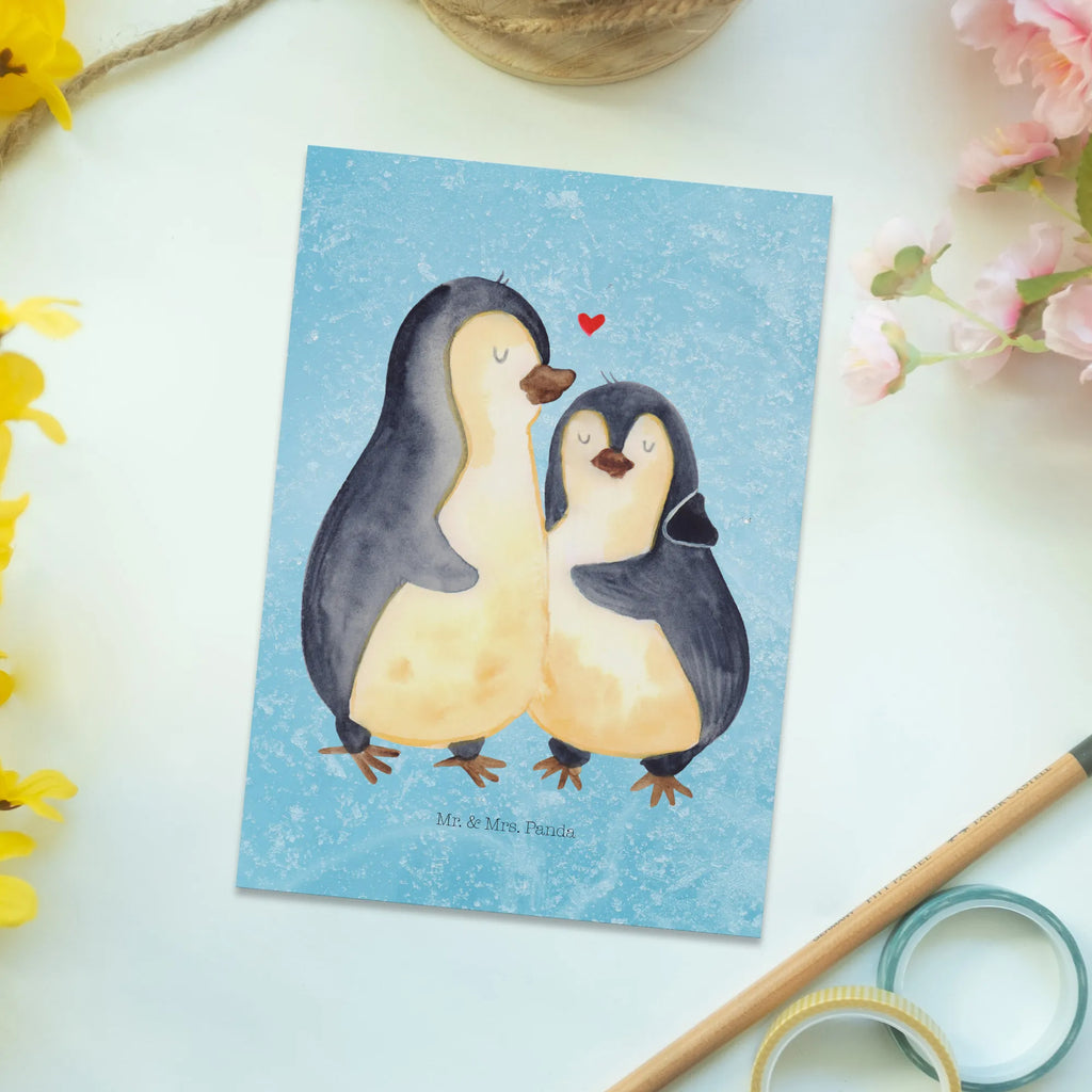 Postkarte Pinguin umarmen Postkarte, Karte, Geschenkkarte, Grußkarte, Einladung, Ansichtskarte, Geburtstagskarte, Einladungskarte, Dankeskarte, Ansichtskarten, Einladung Geburtstag, Einladungskarten Geburtstag, Pinguin, Liebe, Liebespaar, Liebesbeweis, Liebesgeschenk, Verlobung, Jahrestag, Hochzeitstag, Hochzeit, Hochzeitsgeschenk