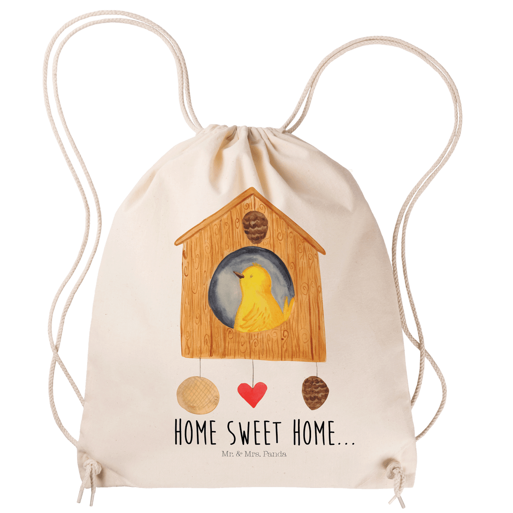 Sportbeutel Vogelhaus Home Sportbeutel, Turnbeutel, Beutel, Sporttasche, Tasche, Stoffbeutel, Sportbeutel Kinder, Gymsack, Beutel Rucksack, Kleine Sporttasche, Sportzubehör, Turnbeutel Baumwolle, Tiermotive, Gute Laune, lustige Sprüche, Tiere, Vogelhaus, Vogel, Home sweet Home, Einzug, Umzug, Geschenk, Einzugsgeschenk, Hausbau, Haus